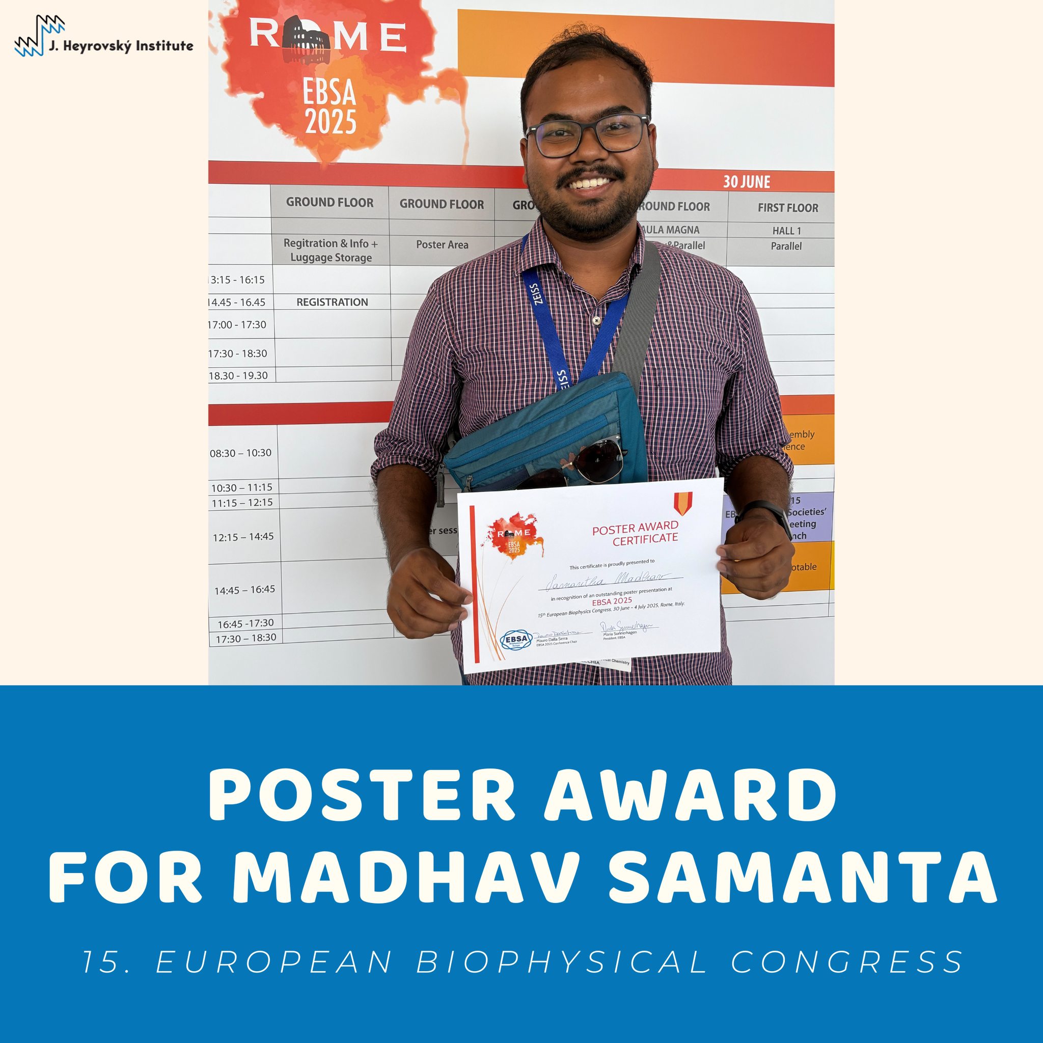 Ústav - 🎉 Congratulations to Madhav Samanta for receiving the ...