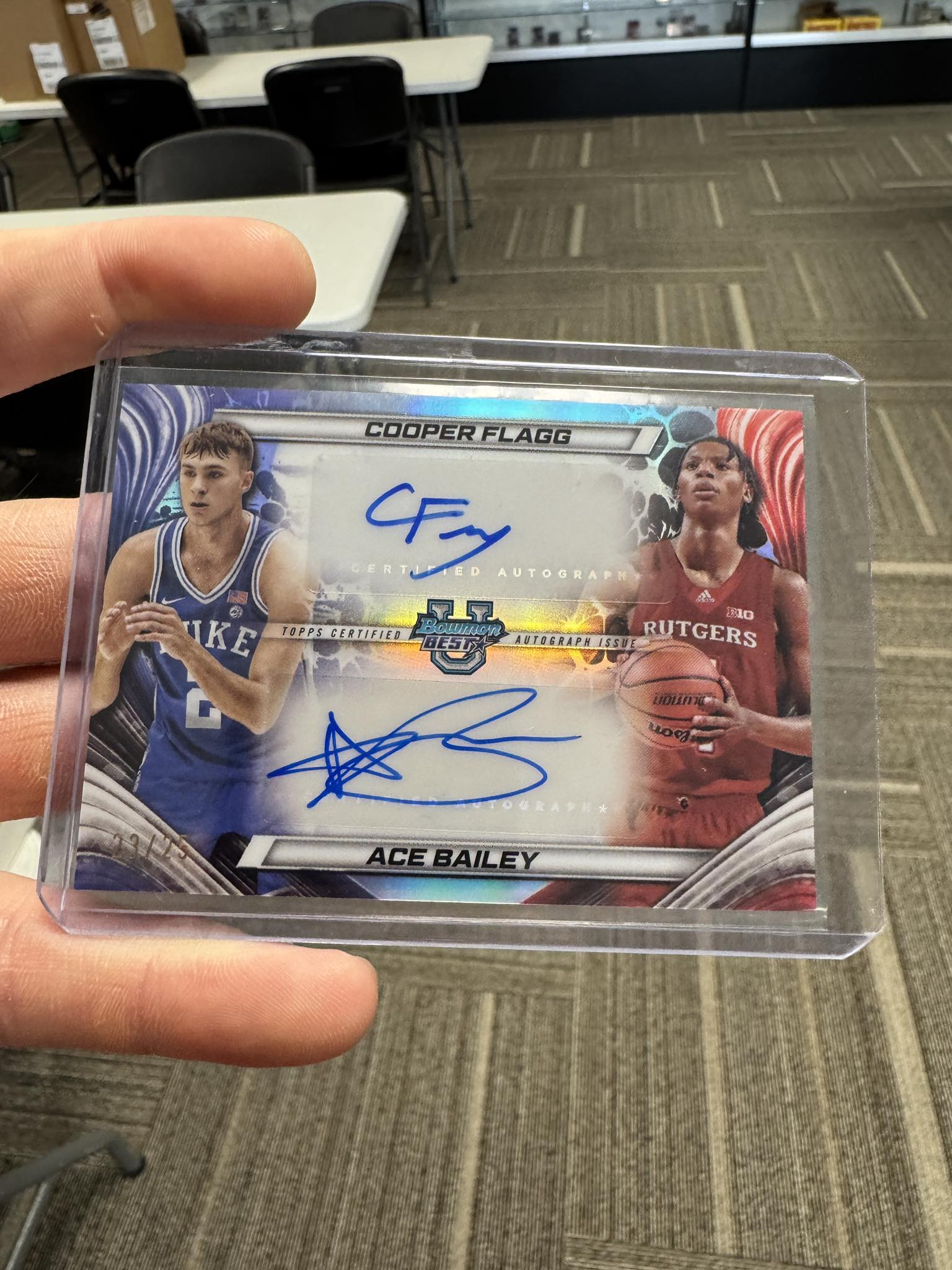 Ace Flagg hits in new Bowman basketball cards