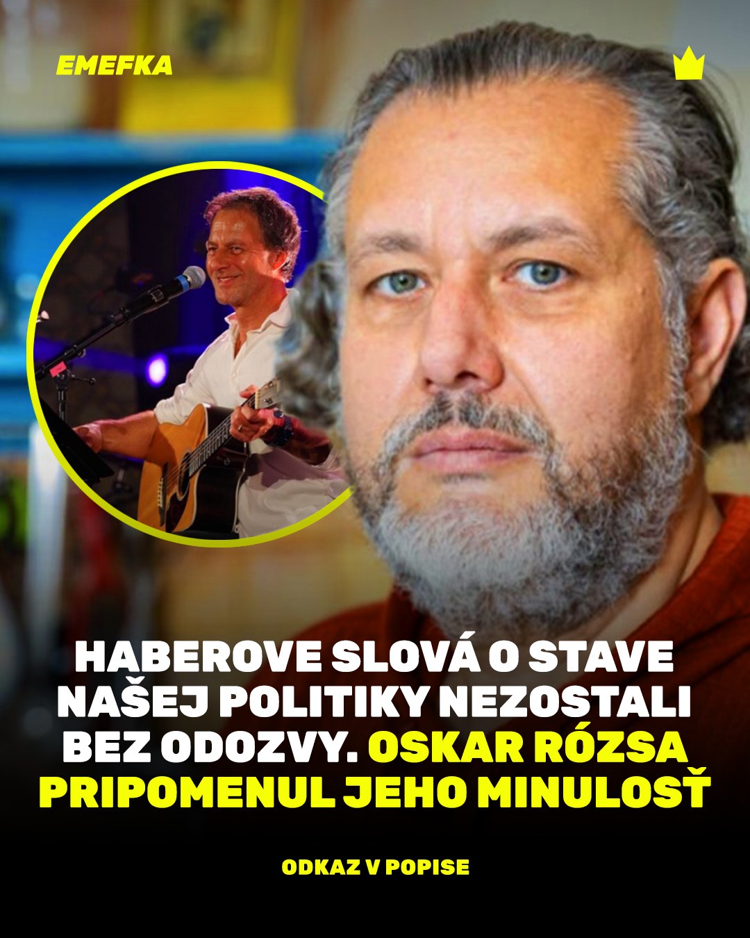 EMEFKA - Oskar Rózsa v reakcii vytiahol Haberovu minulosť 🤔 👉 https ...