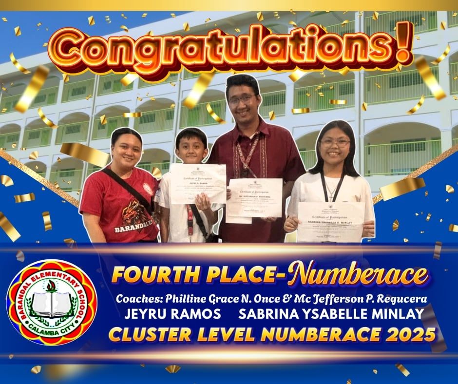 DepEd - Congratulations, Math Champions! We proudly celebrate Jeyru B ...