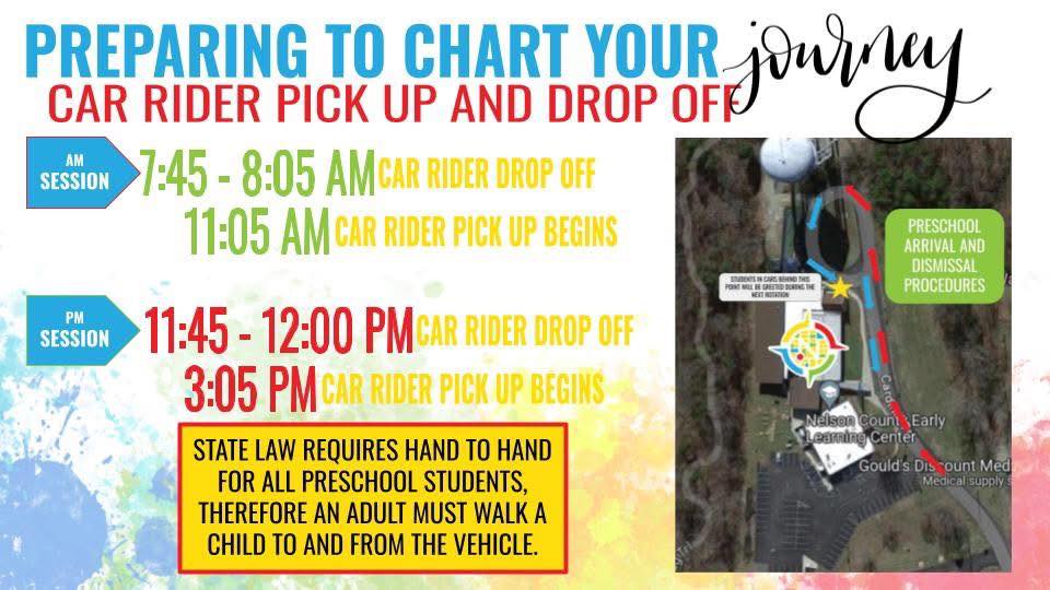 Nelson - Tomorrow is the big day! Please take a look at our Car Rider ...