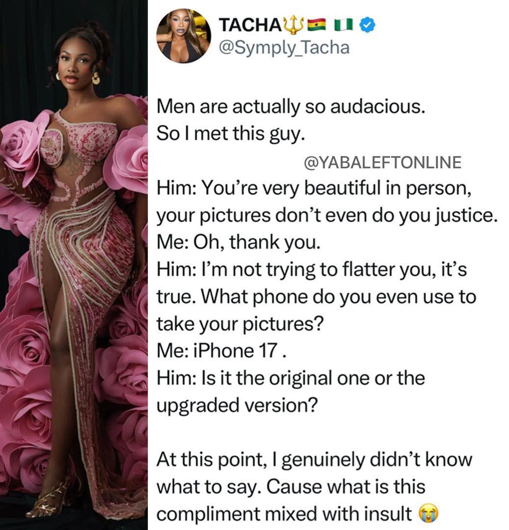 YabaLeftOnline.com - “Men are actually so audacious” — Tacha reacts ...