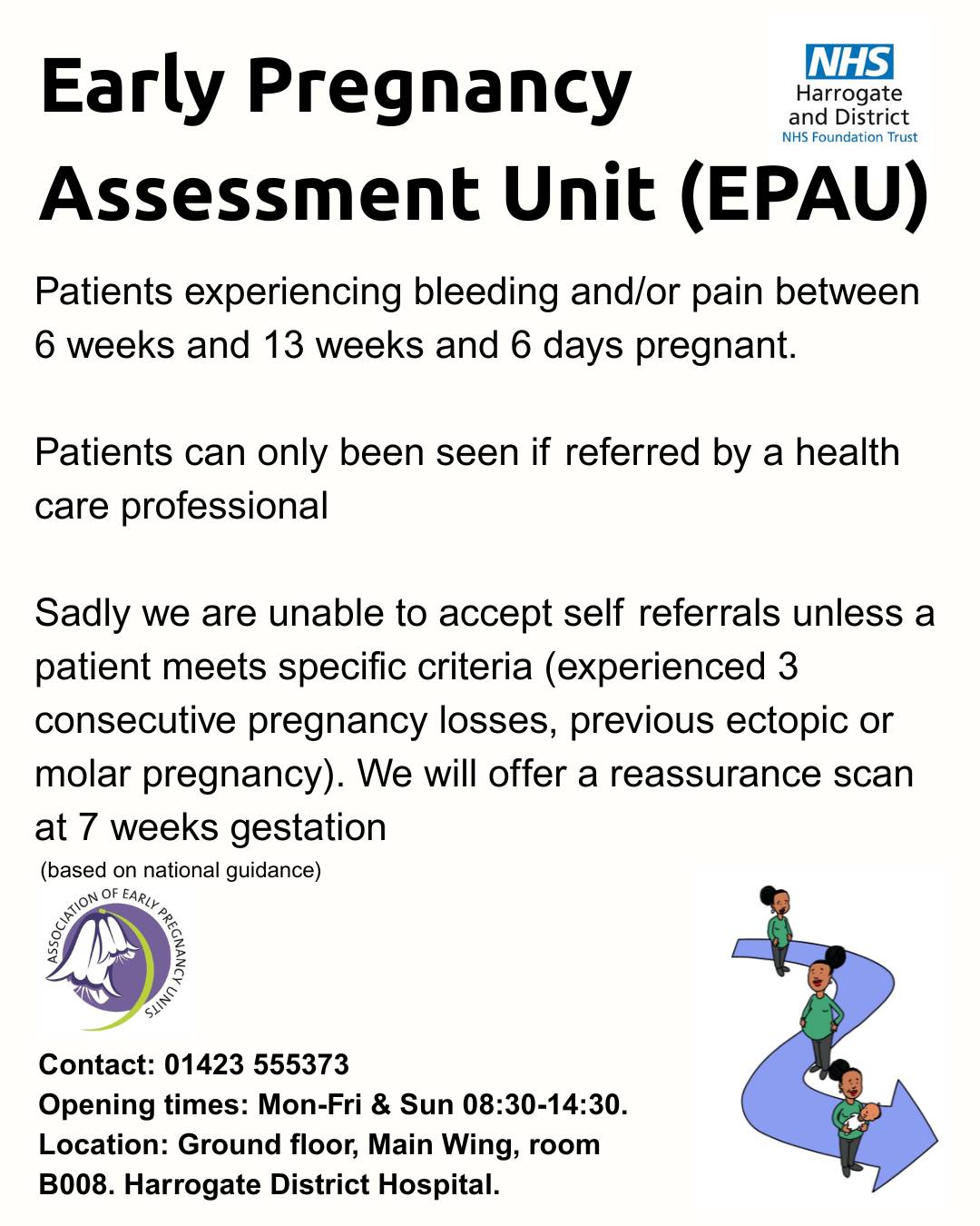 Harrogate - Early Pregnancy Assessment Unit (EPAU) I am experiencing ...