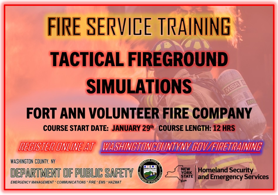 Washington - FIRE TRAINING COURSE ANNOUNCEMENT: TACTICAL FIREGROUND ...