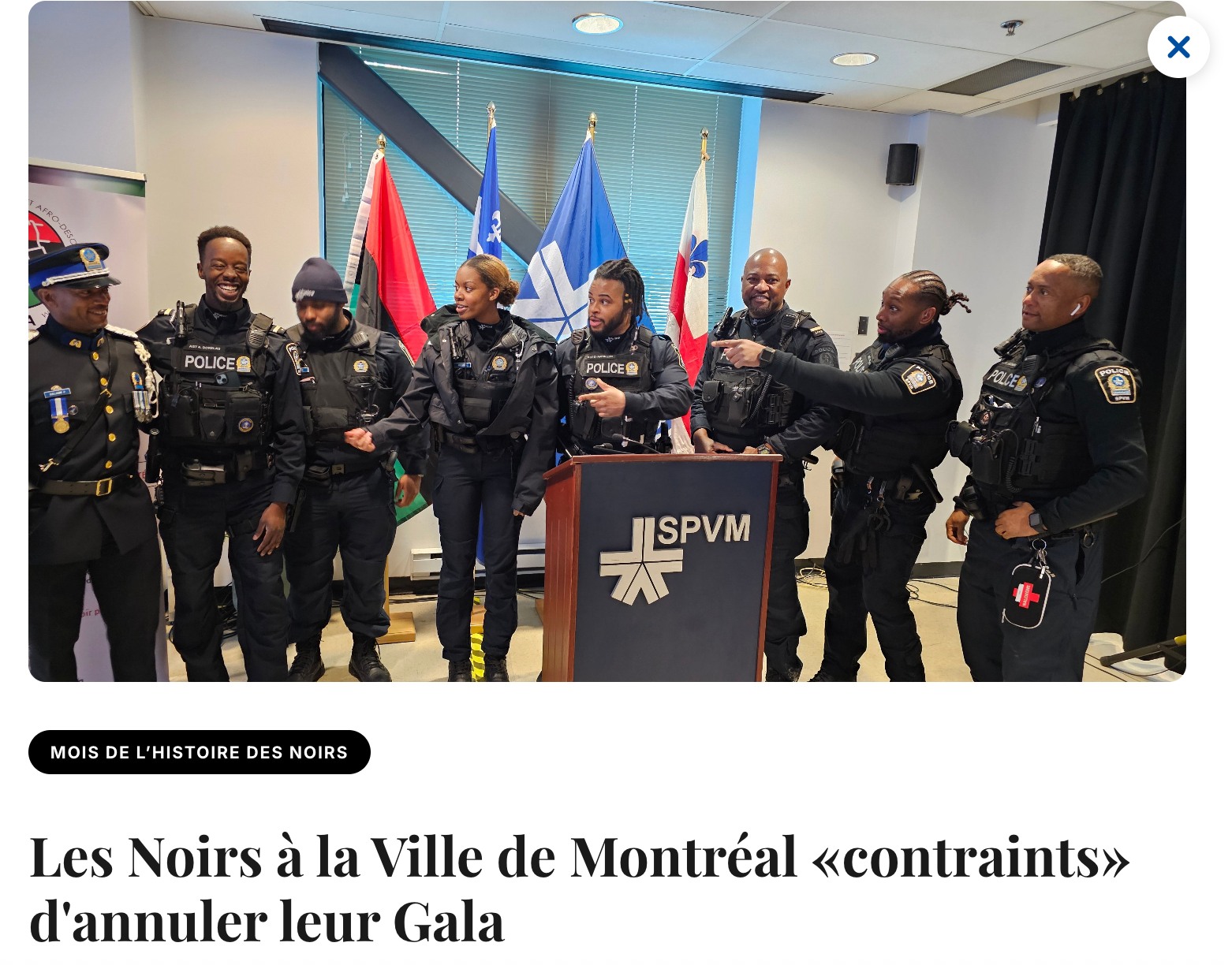 Center - Les Noirs à la Ville de Montréal «contraints» d'annuler leur ...