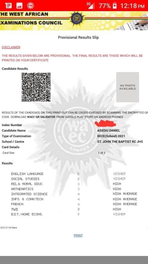 *WASSCE RESULTS*... - Wassce/BECE/NOVDEC/NABPTEX /Upgrading