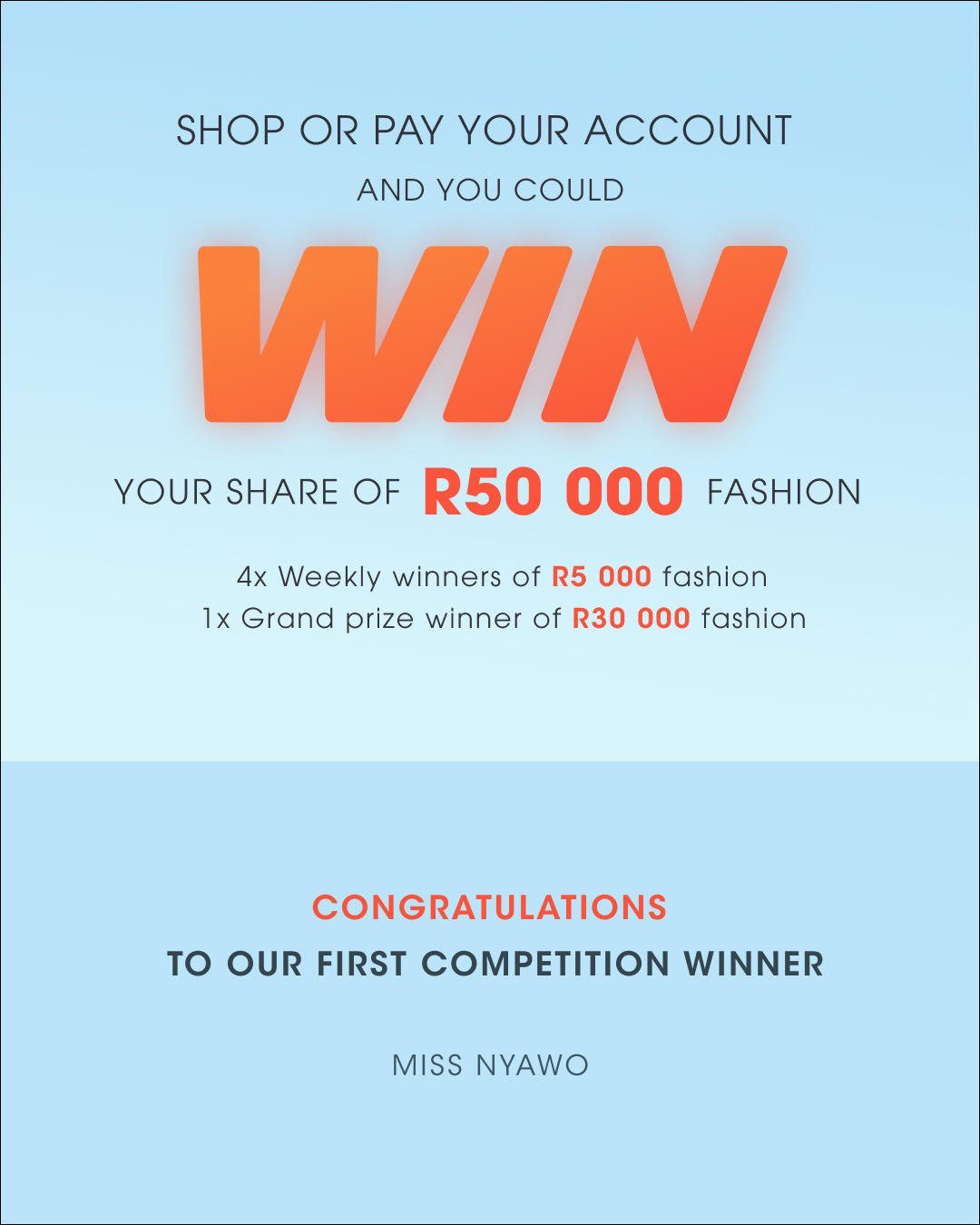 Identity - WINNER SHOUTOUT: CONGRATULATIONS to Miss Nyawo! 🥳 Our first ...