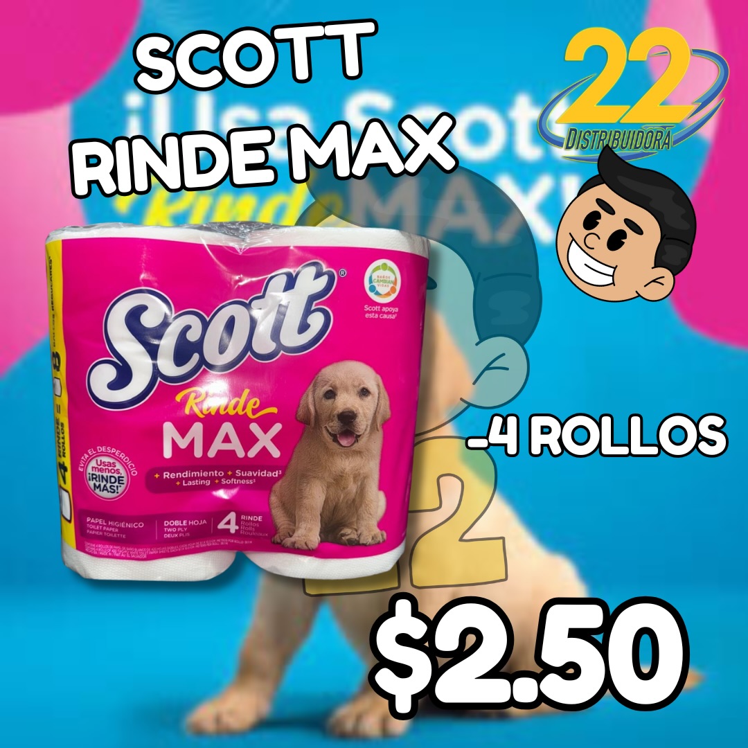 22distribuidora - 🧻🐶 SCOTT RINDE MAX 🐶🧻 Rinde tanto que... | Facebook