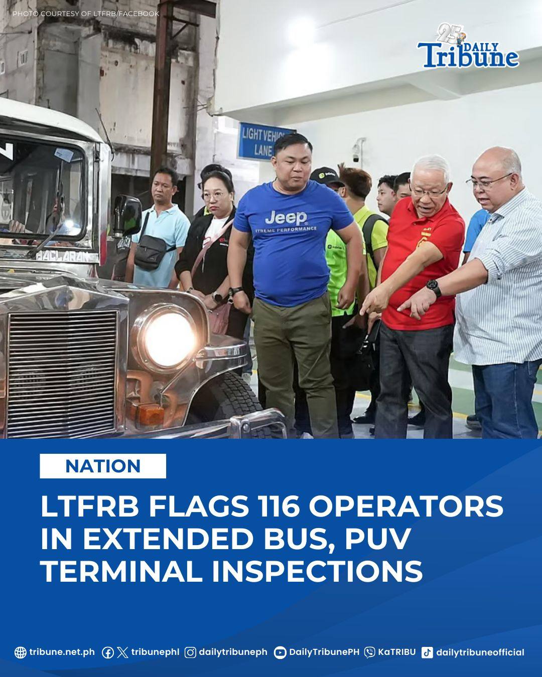 Daily Tribune - The Land Transportation Franchising and... | Facebook
