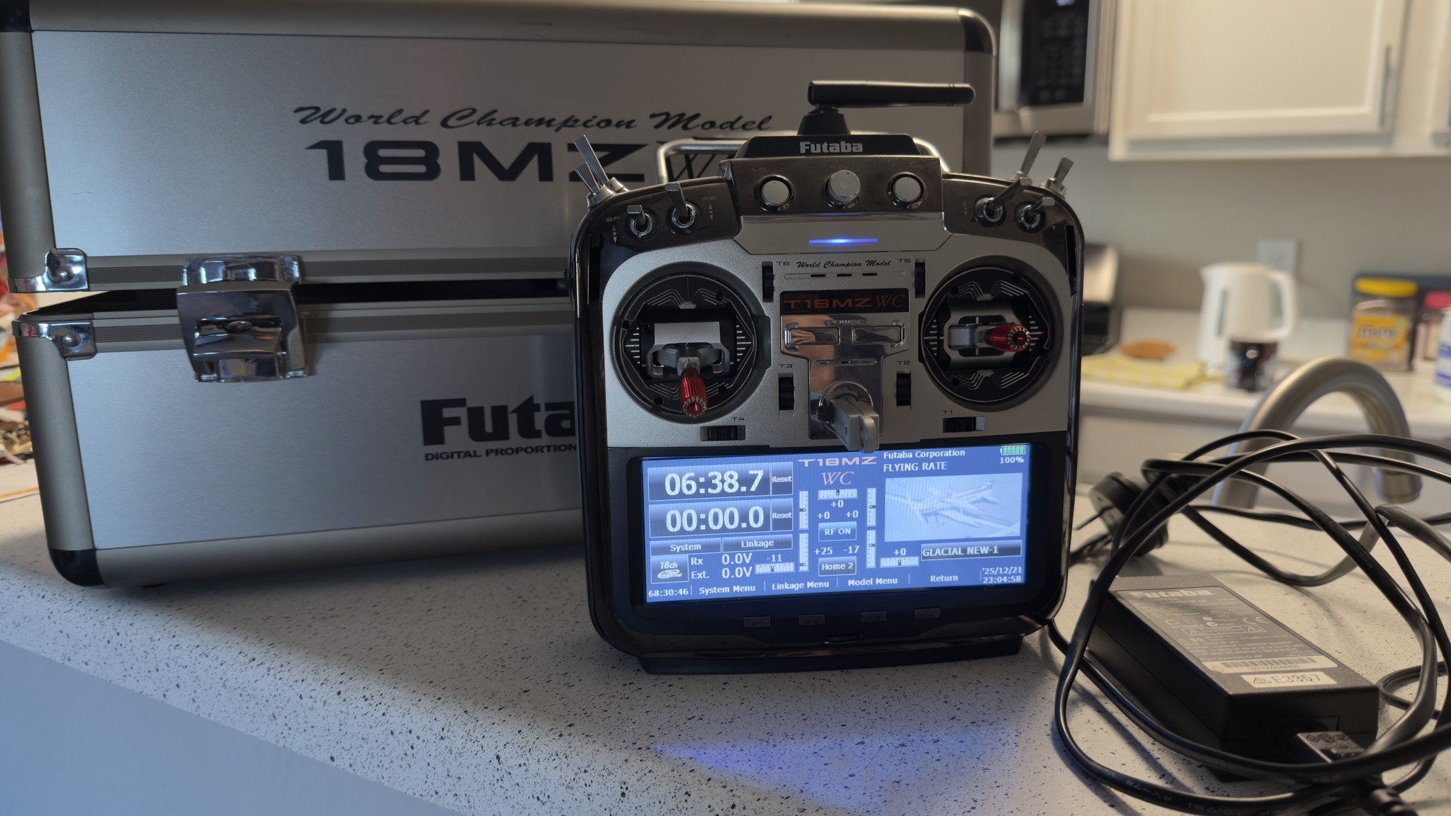 Hi All, selling my trusty Futaba 18Mz Wc transmitter complete with