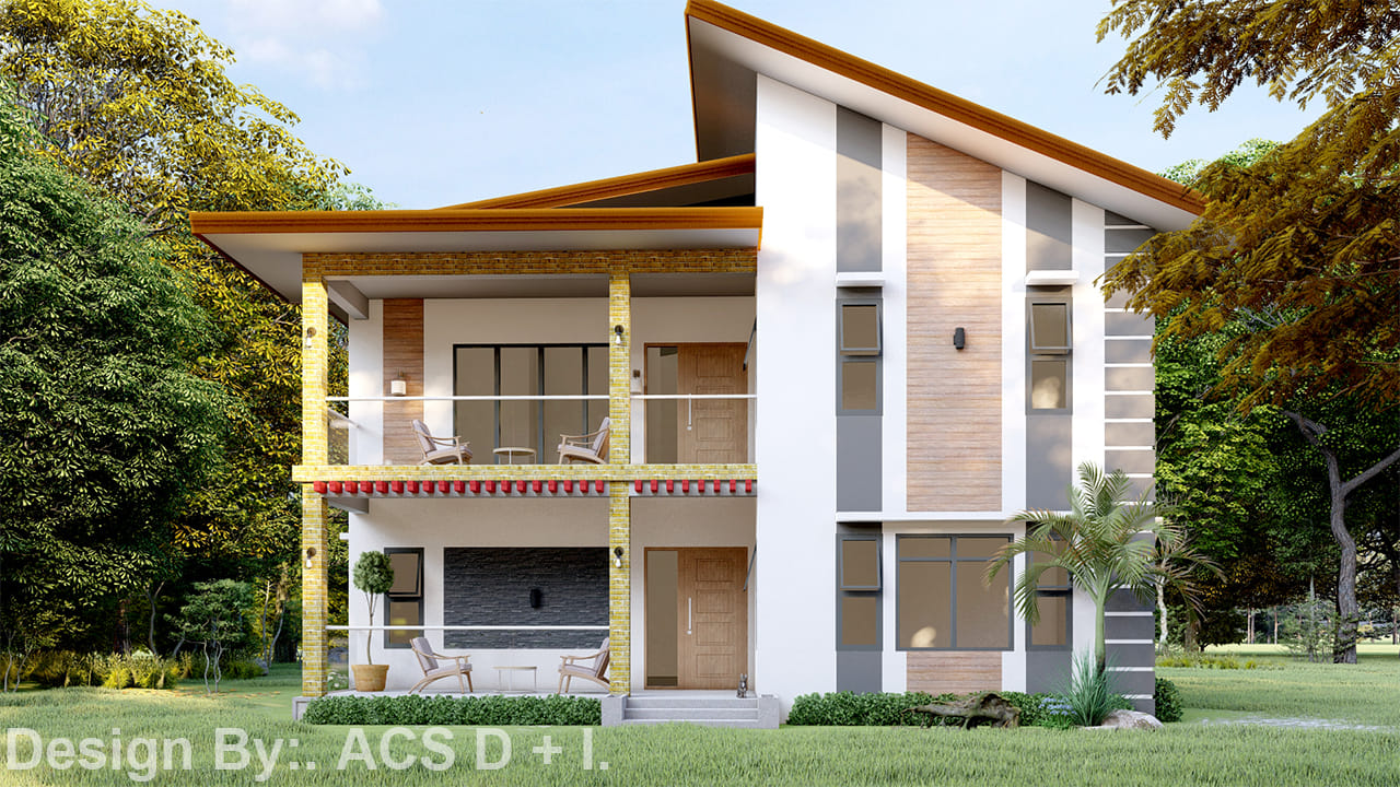 Modern two storey design with... - ACS Design + Interior.