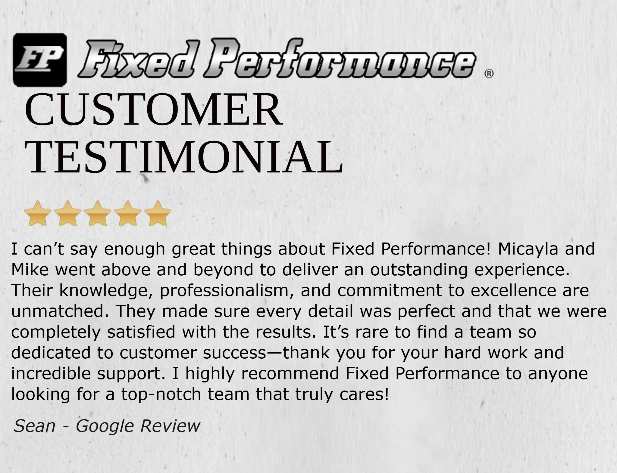 Fixed Performance Inc | Huron OH