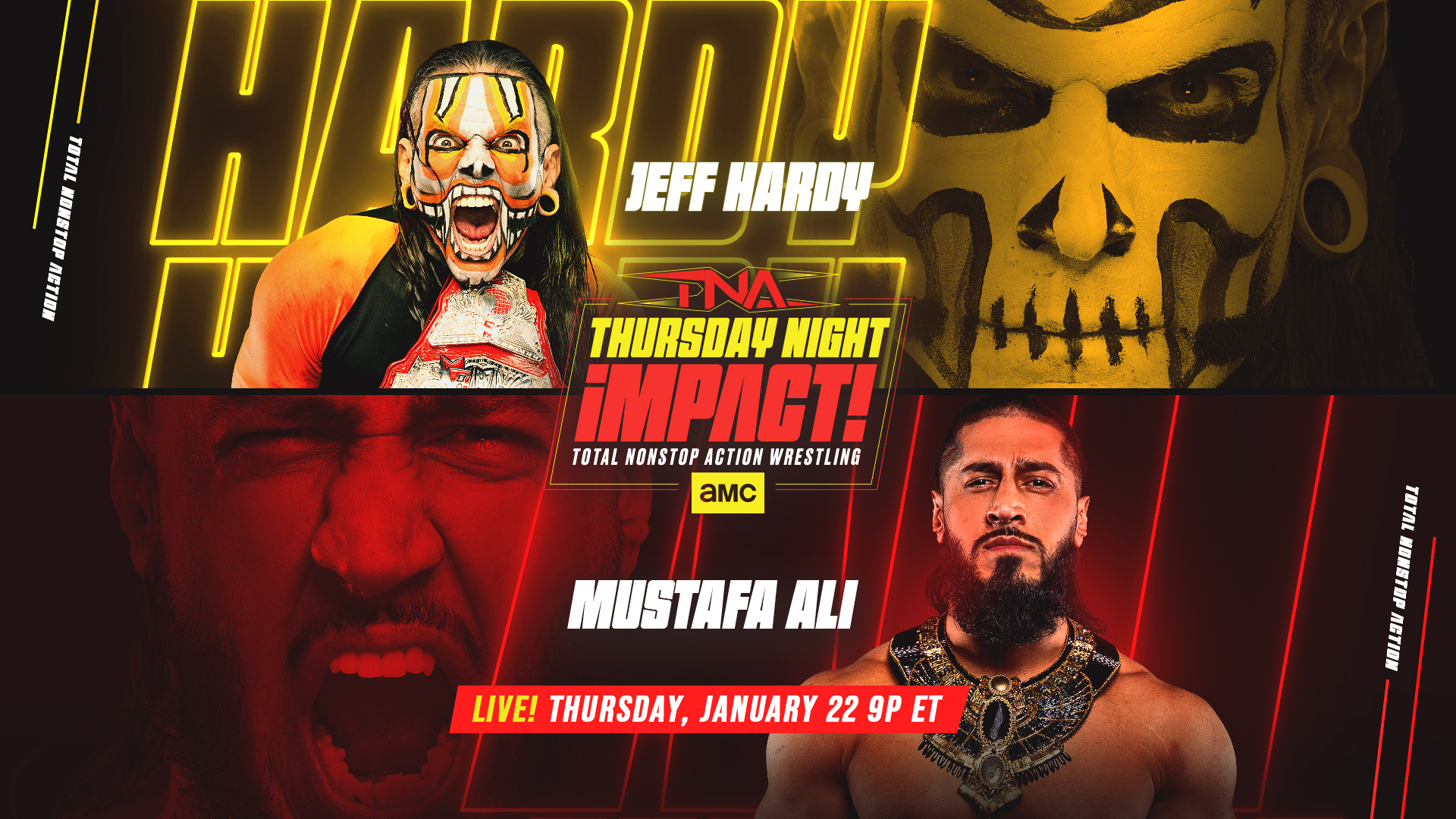 Jeff Hardy faces Mustafa Ali THURSDAY at 9/8c on AMC and AMC+