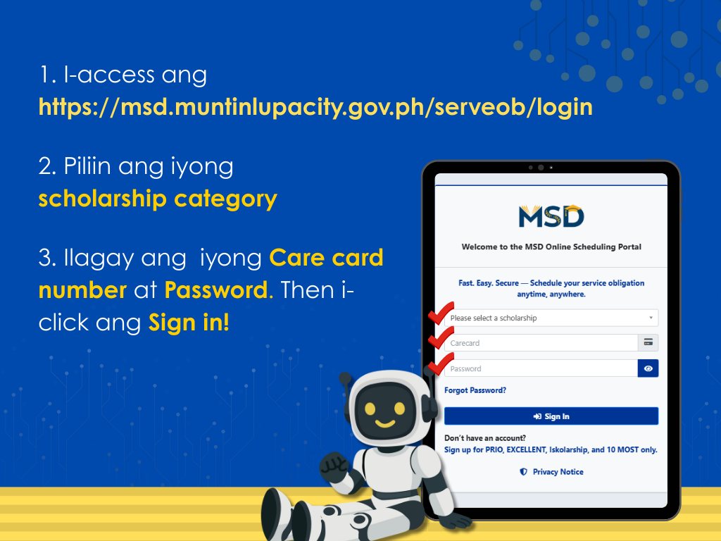 Muntinlupa Scholarship... - Muntinlupa Scholarship Division