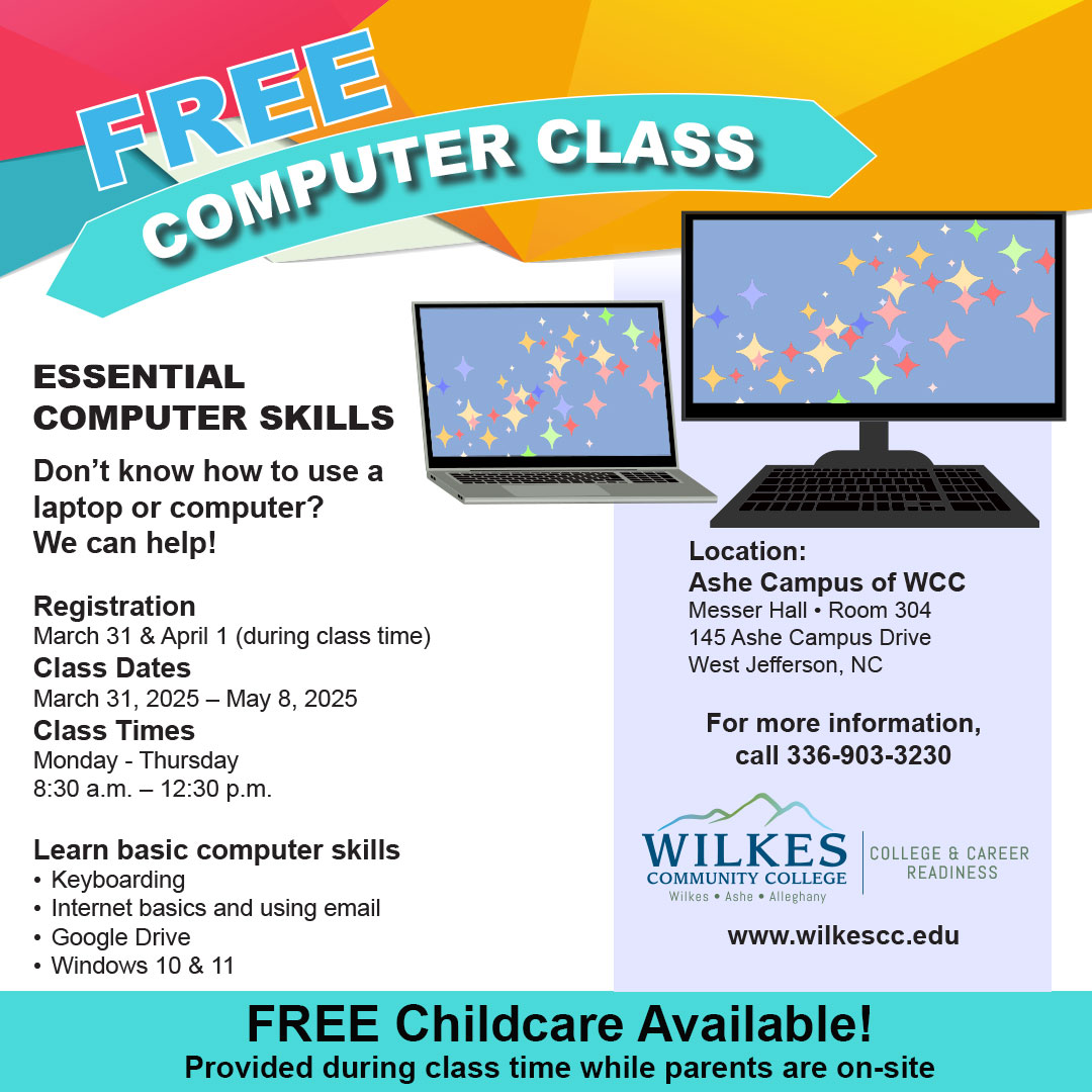 Wilkes - 🚨 FREE Computer Class – Starts in Just 4 Days! 🚨 💡 FREE ON ...
