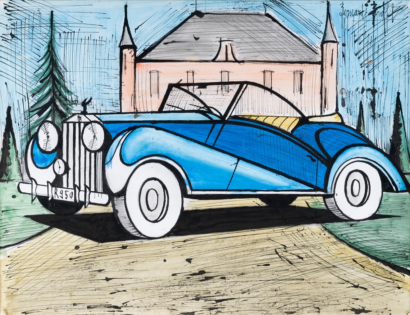 Lot 844 ⠀ ベルナール・ビュッフェ ( Bernard BUFFET ) 甲虫