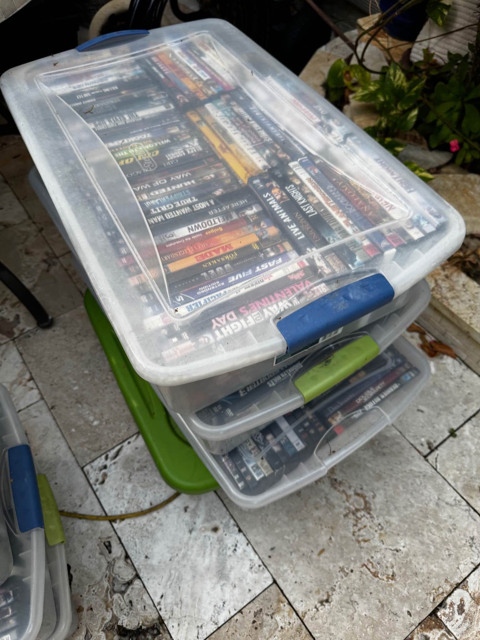 4 storage containers of DVDS - Movies & TV Shows - Davie, Florida ...