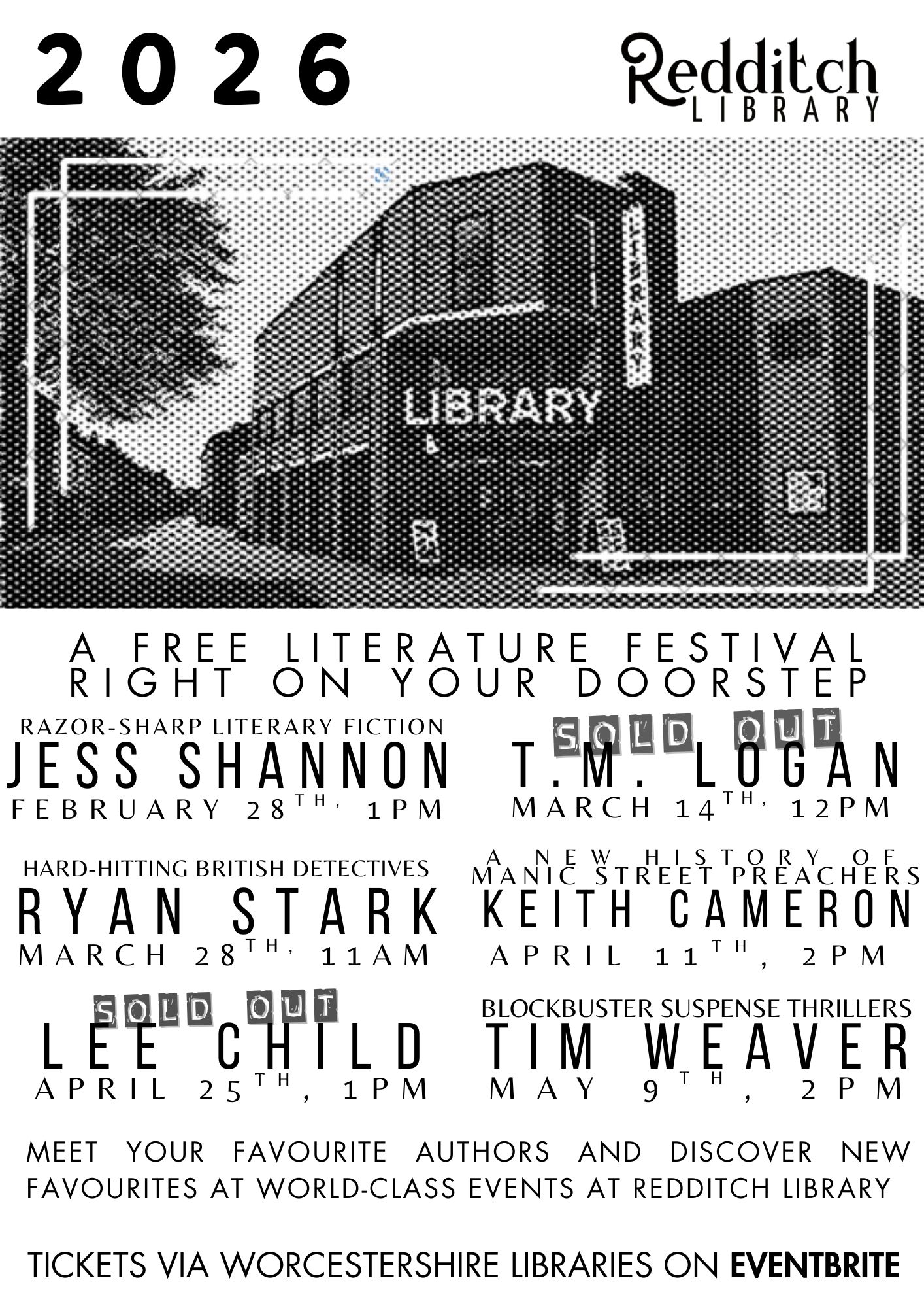 Tickets are going fast with two events... - Redditch Library | Facebook