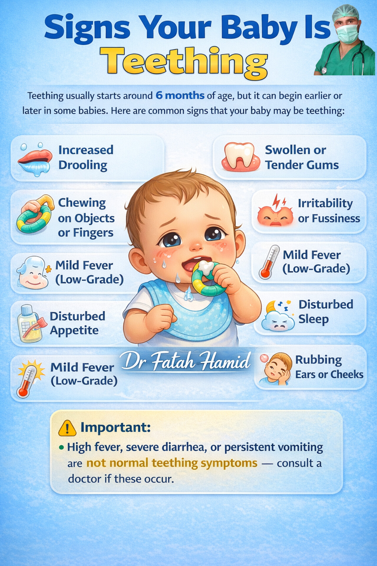 Dr - Signs Your Baby Is Teething 👶 Teething is a natural stage of your ...