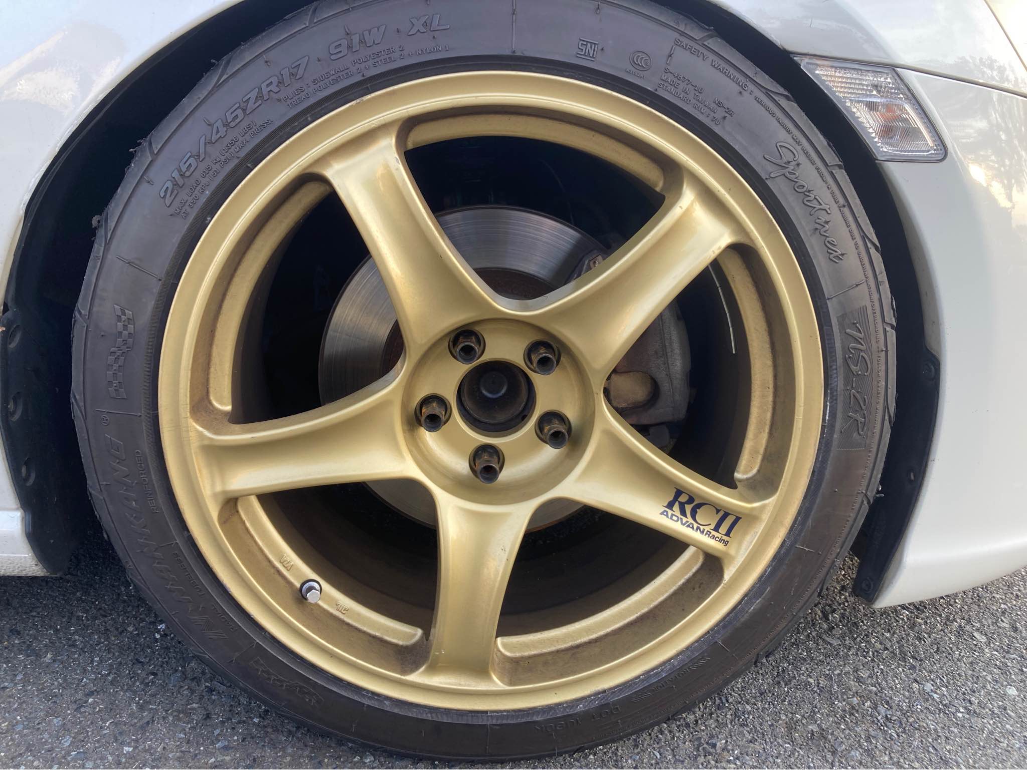 Advan RC2 5x100 17x9.5 +35 and 17x8.5 +45 - Car Wheels, Tires & Parts ...