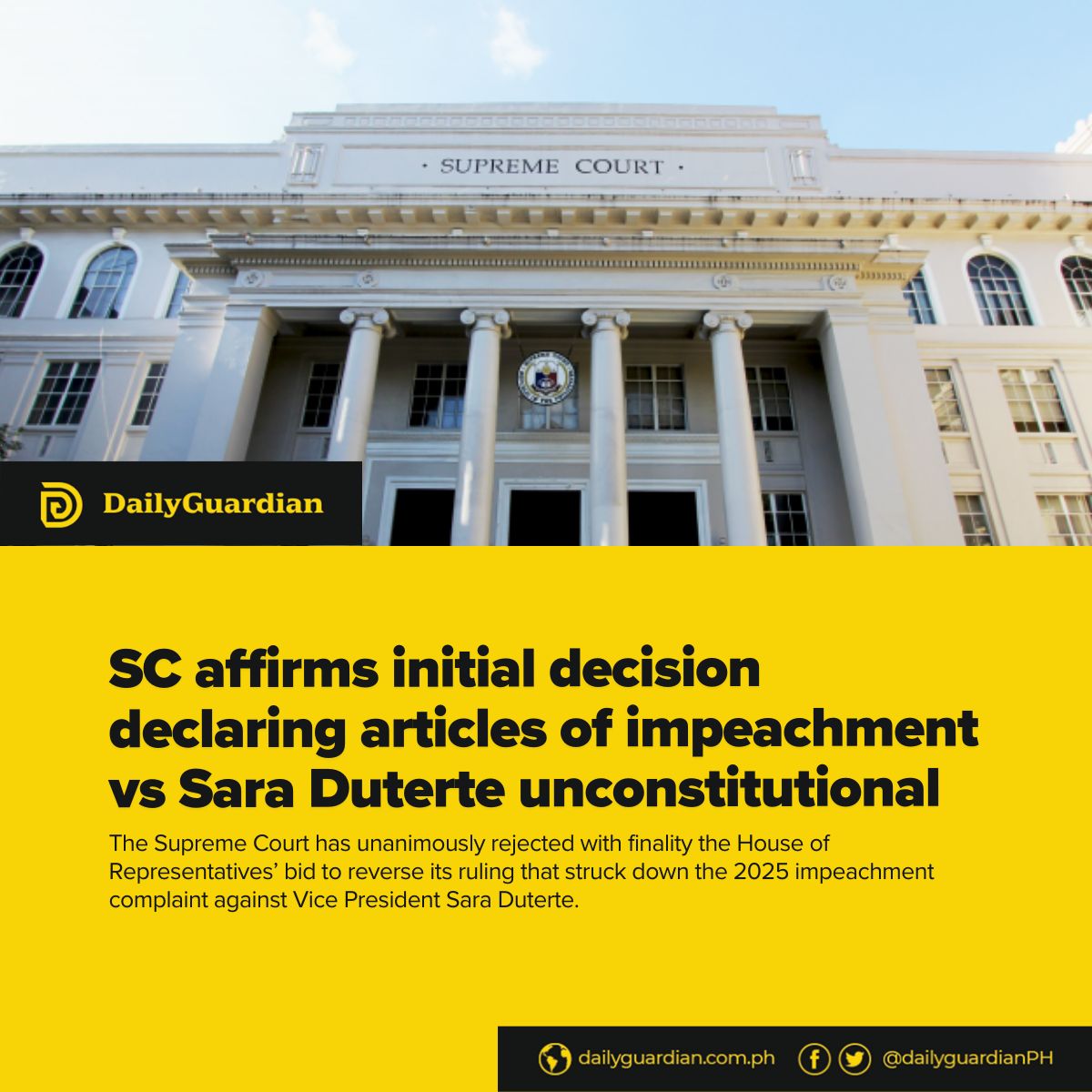 Daily Guardian - The Supreme Court has unanimously... | Facebook