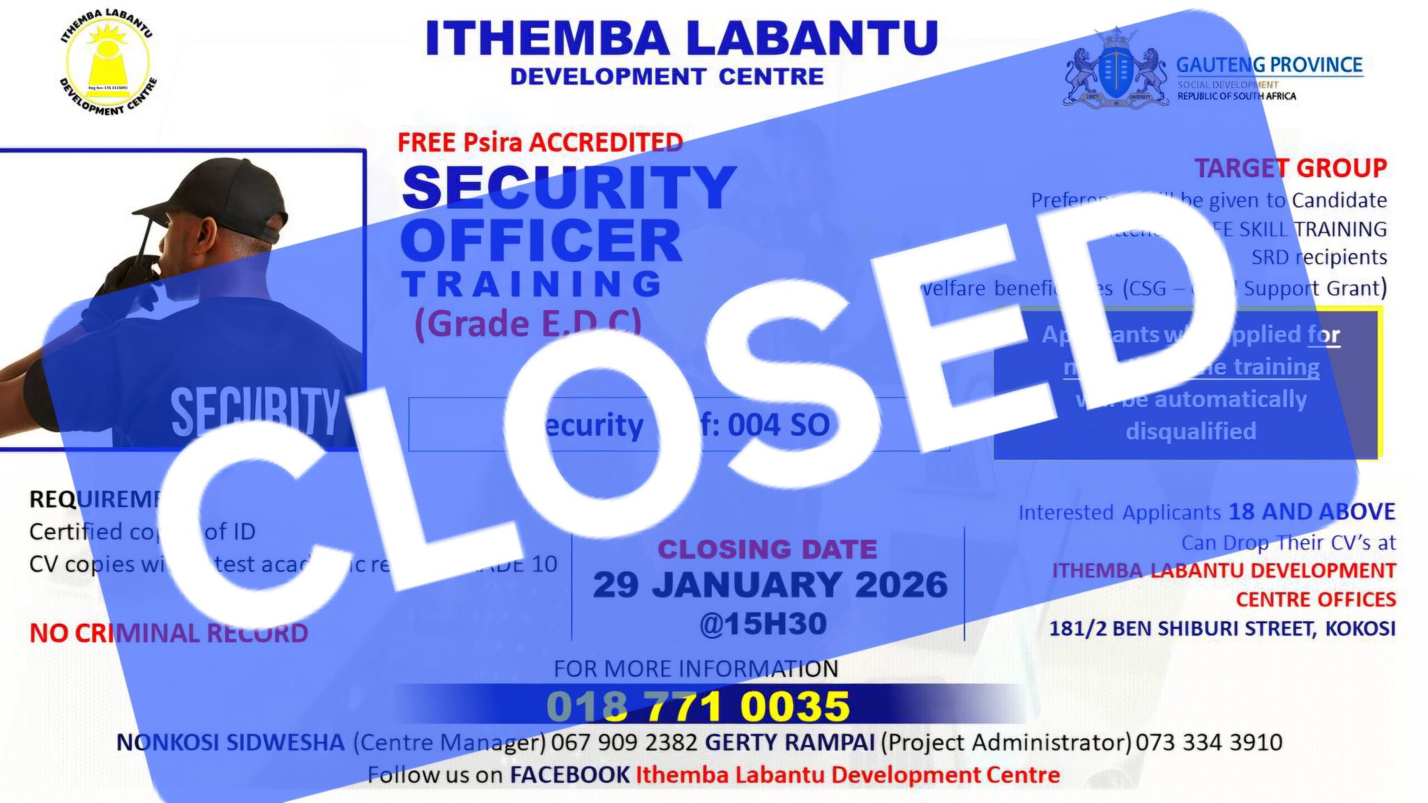 Ithemba Labantu... - Ithemba Labantu Development Centre
