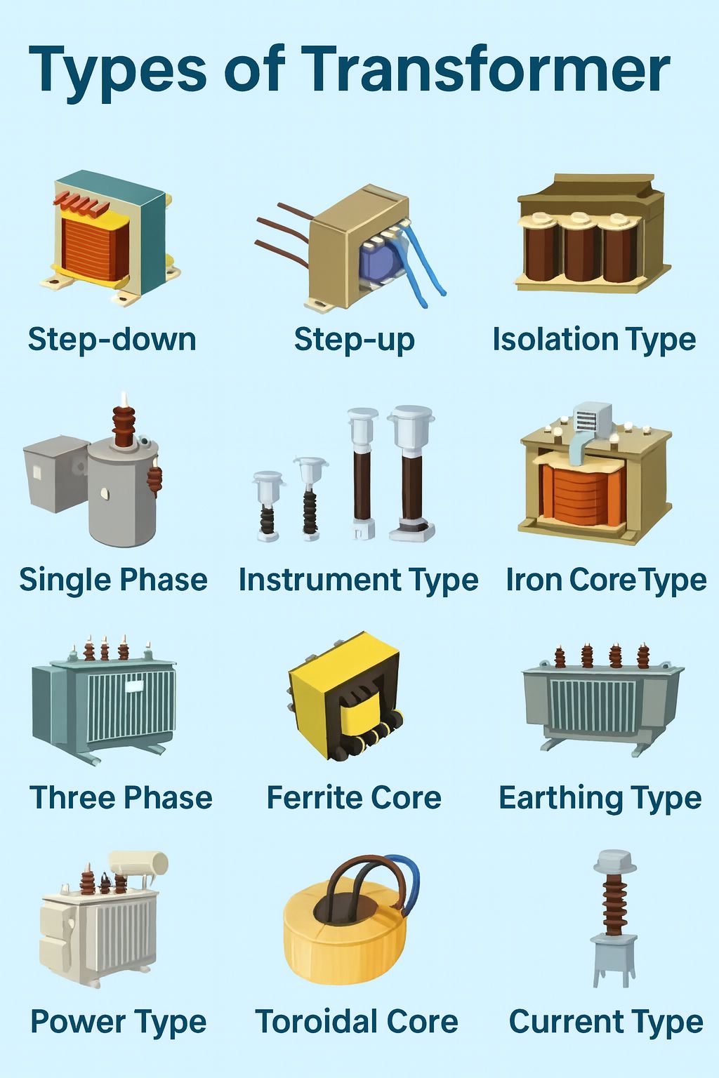Types of transformers - The Expert In Electric | Facebook