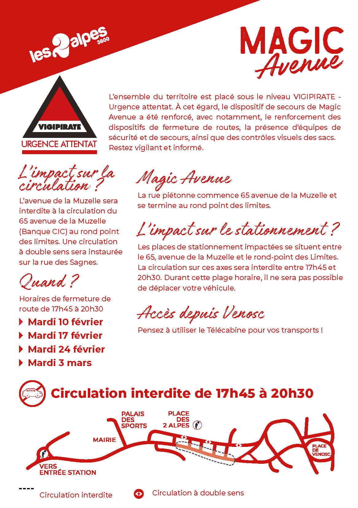 Commune - 🚧Magic Avenue - Fermetures de route Dans le cadre de l ...