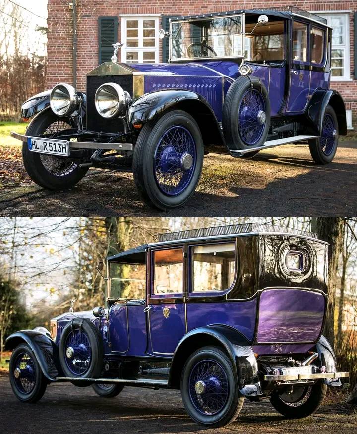 Edwardian era automobile: 1907 Rolls Royce Silver Ghost.