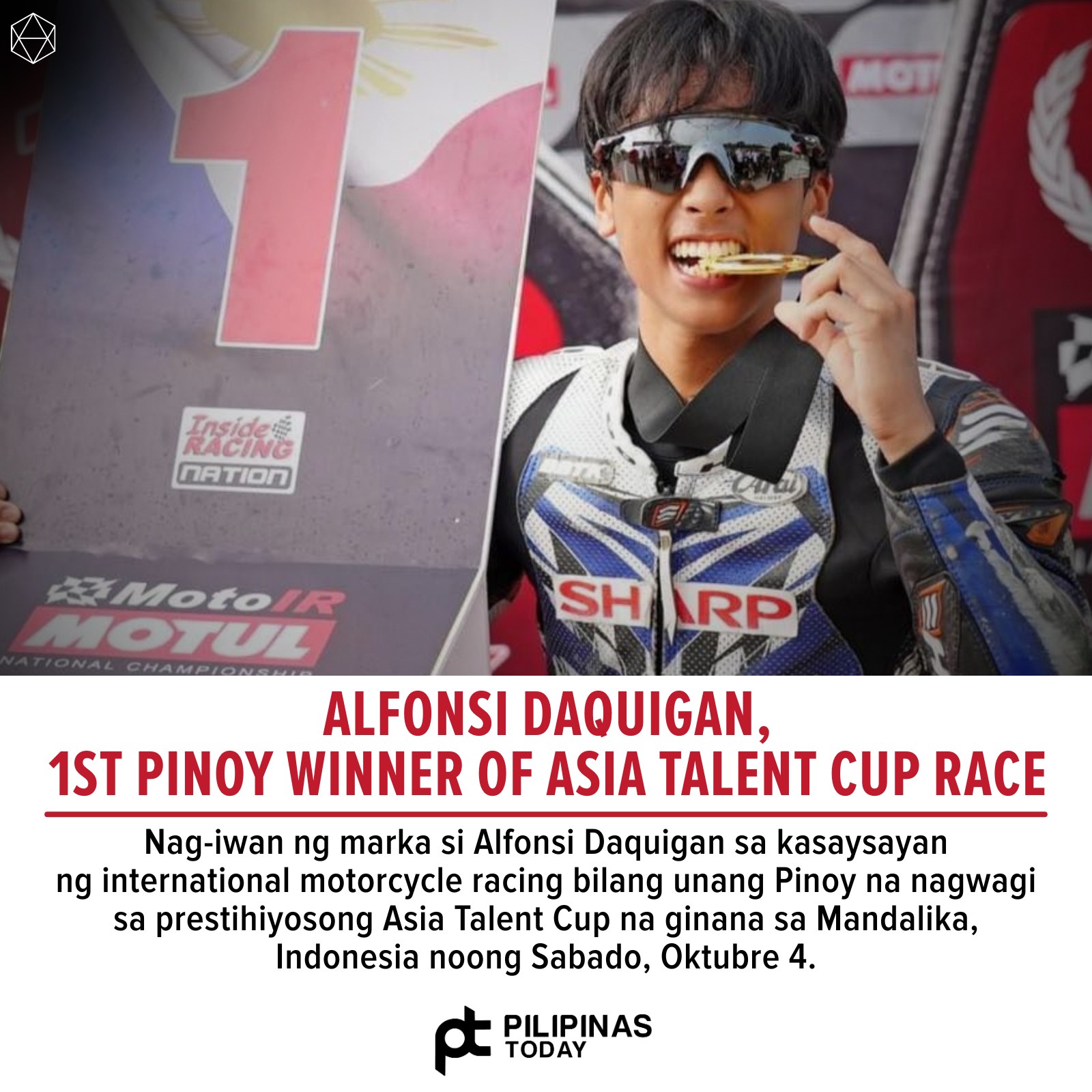 Pilipinas Today - Natapos bilang Number One competitor si... | Facebook