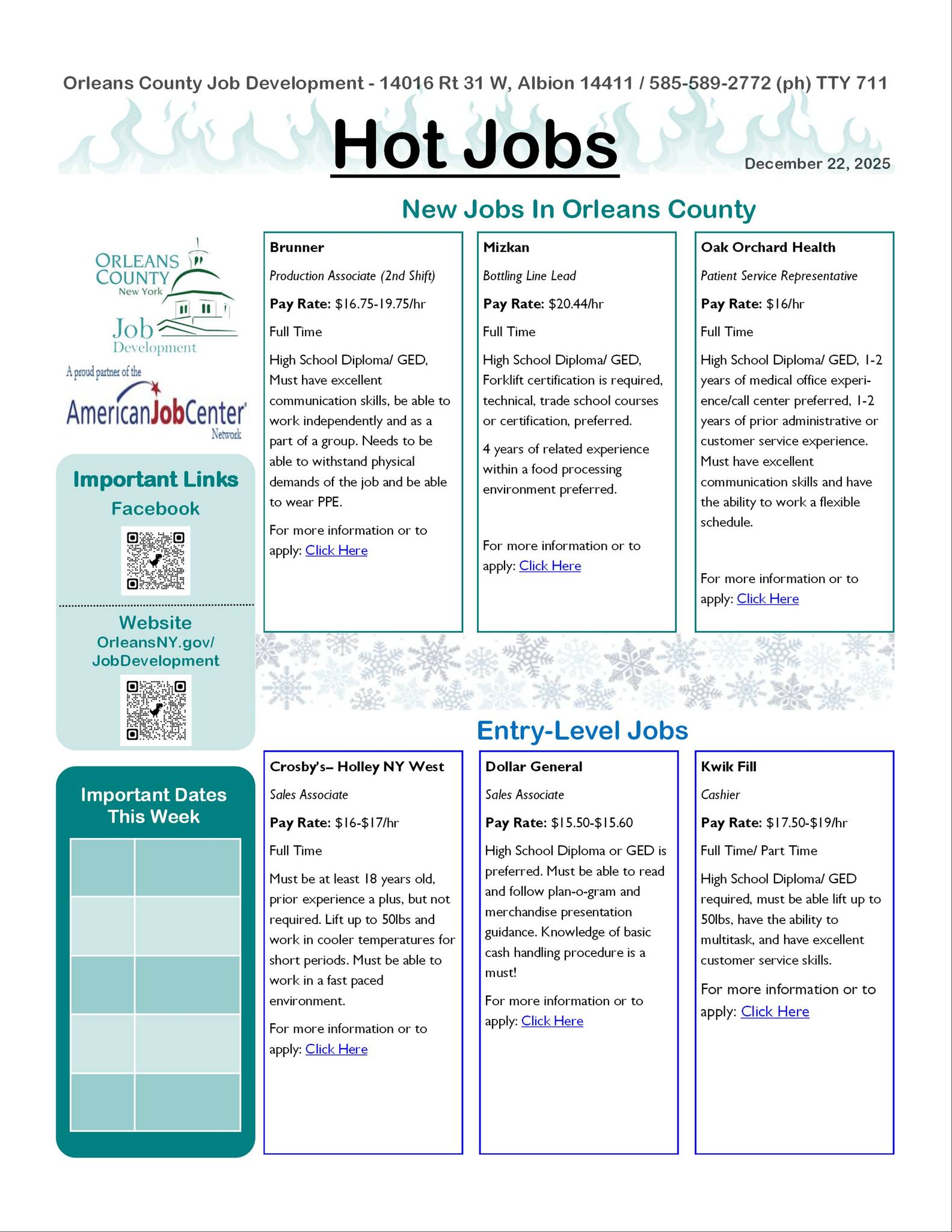 Orleans County Job... - Orleans County Job Development Agency