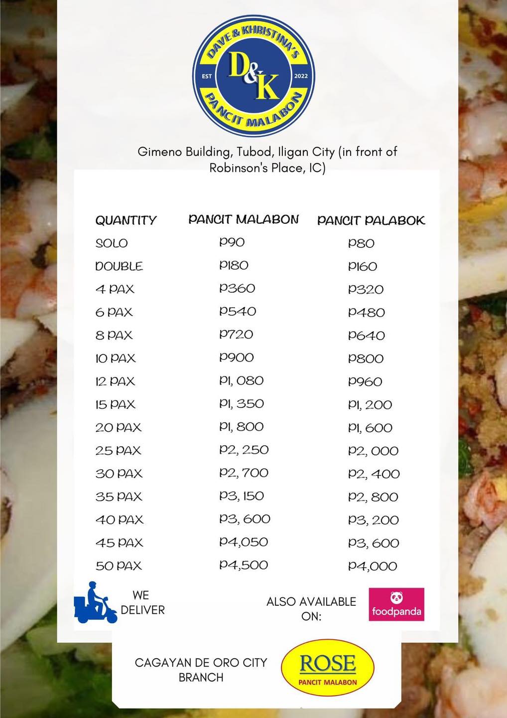 D&K's Pancit Malabon - Iligan City | Iligan City