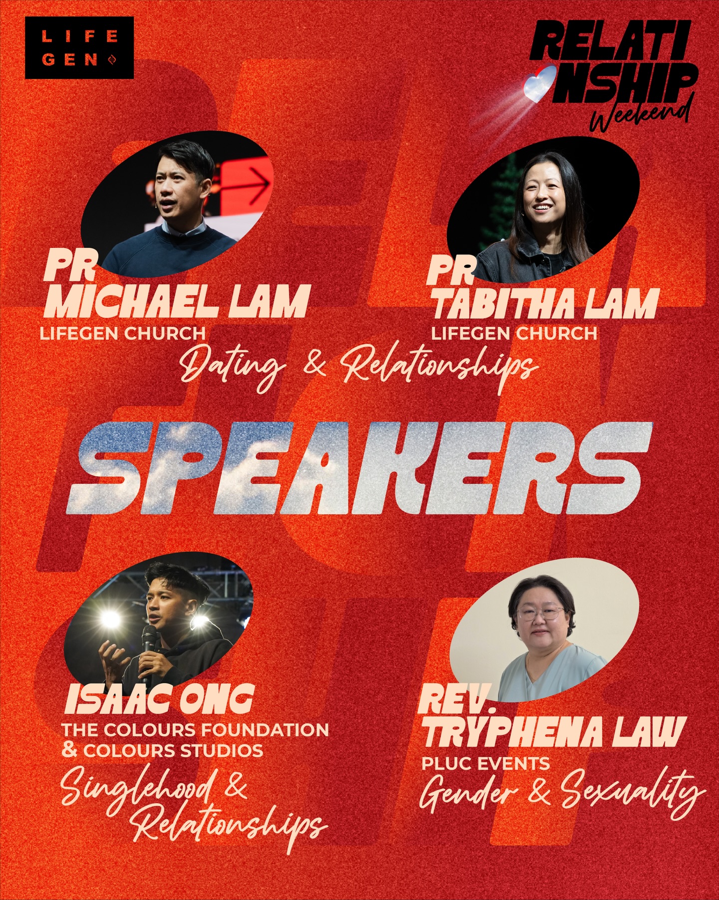 LifeGen Church - MEET OUR RELATIONSHIP WEEKEND SPEAKERS... | Facebook