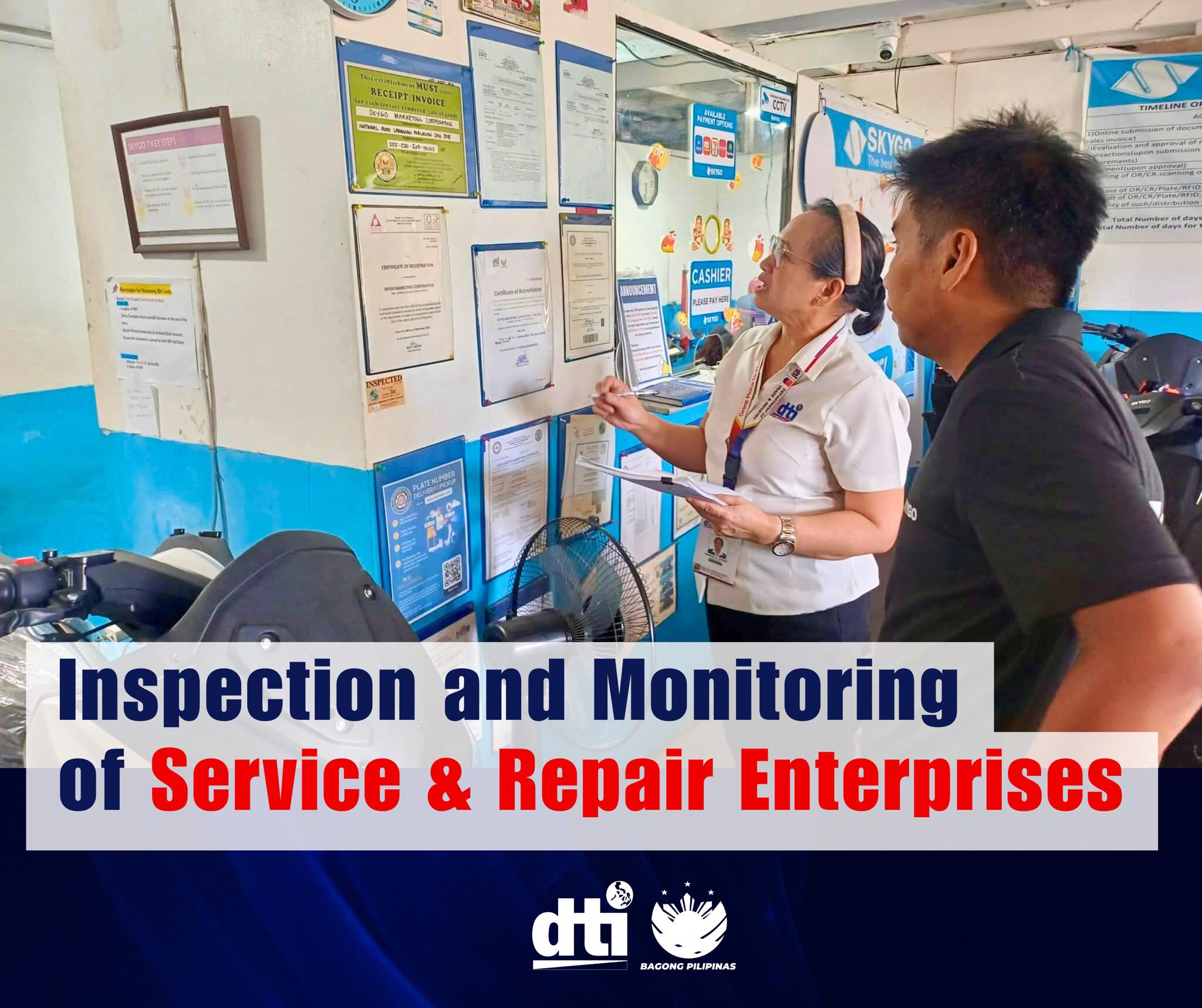 DTI - DTI-Occidental Mindoro continues to conduct inspection and ...