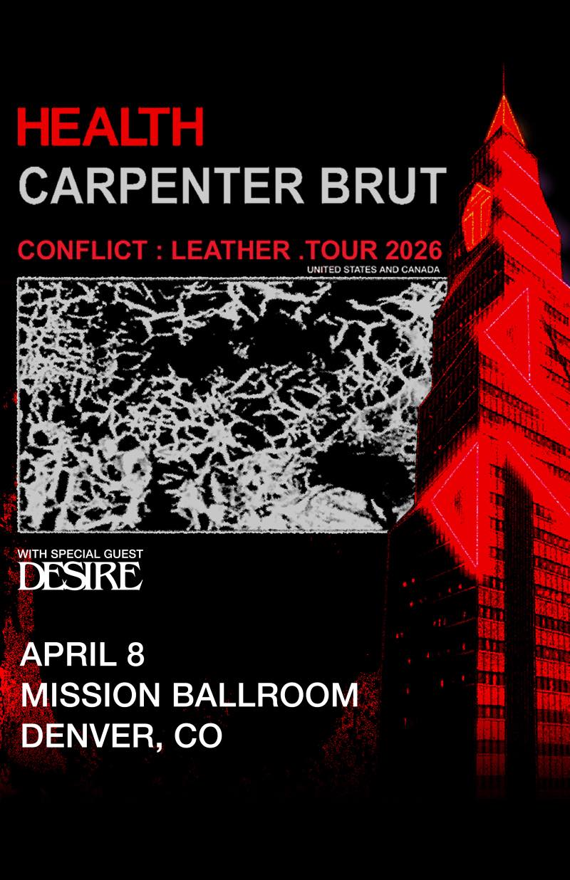🎉 Health and Carpenter Brut are hitting the road together for