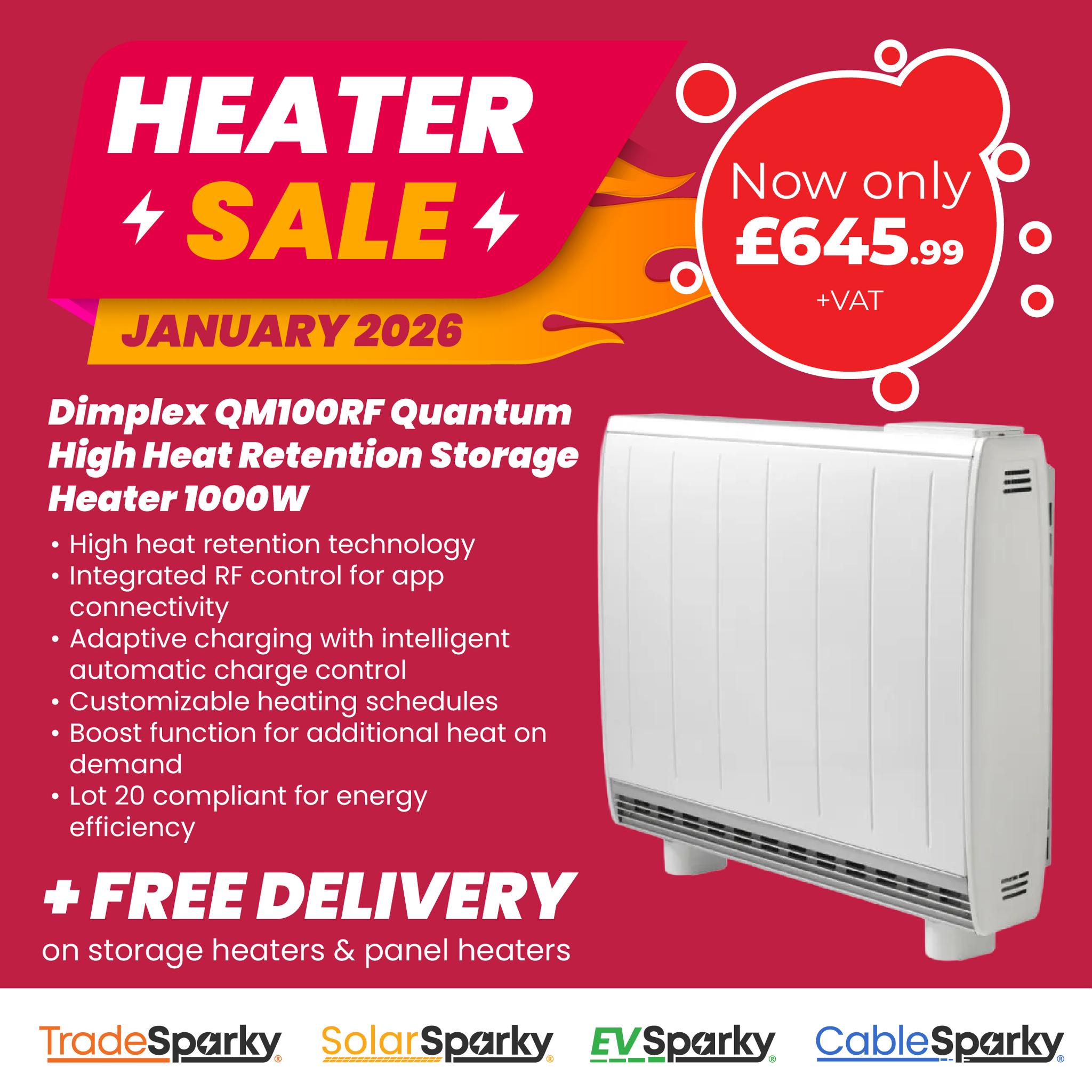 TradeSparky - ⚡Dimplex QM100RF Quantum High Heat Retention Storage ...