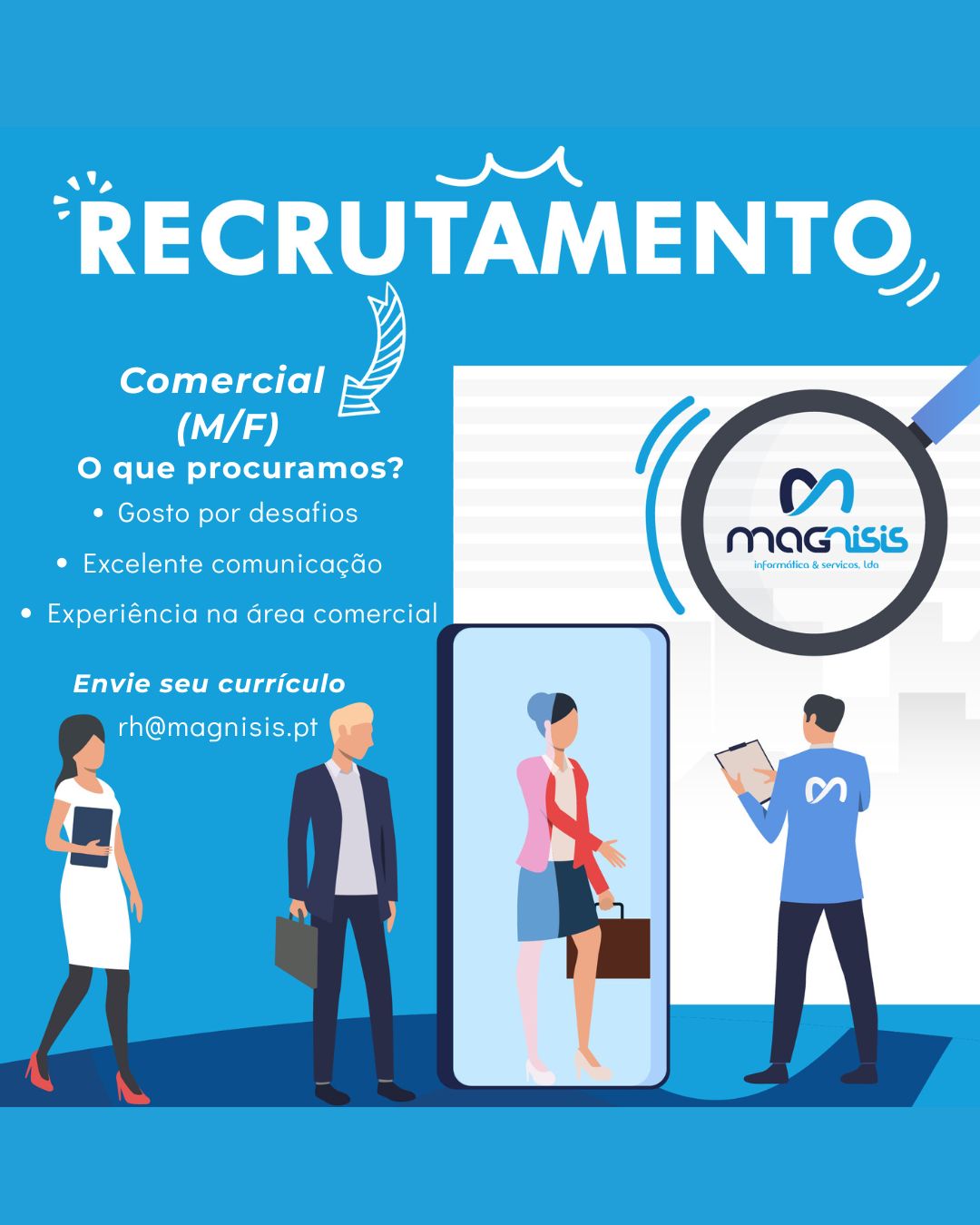 Magnisis - Estamos a recrutar: Comercial (M/F) –... | Facebook