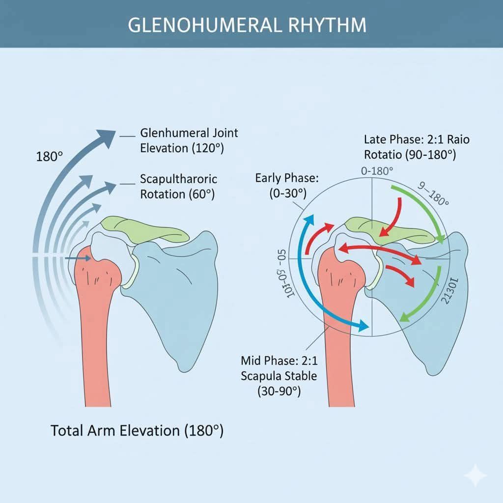 PT Guide Academy | This illustration shows the Scapulo-humeral rythem ...