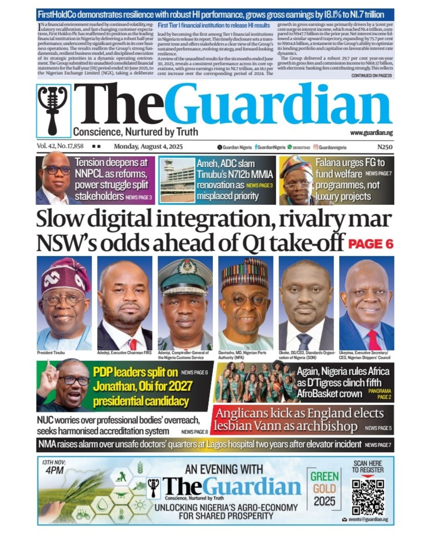 Guardian - These are the headlines in today’s edition of The Guardian ...