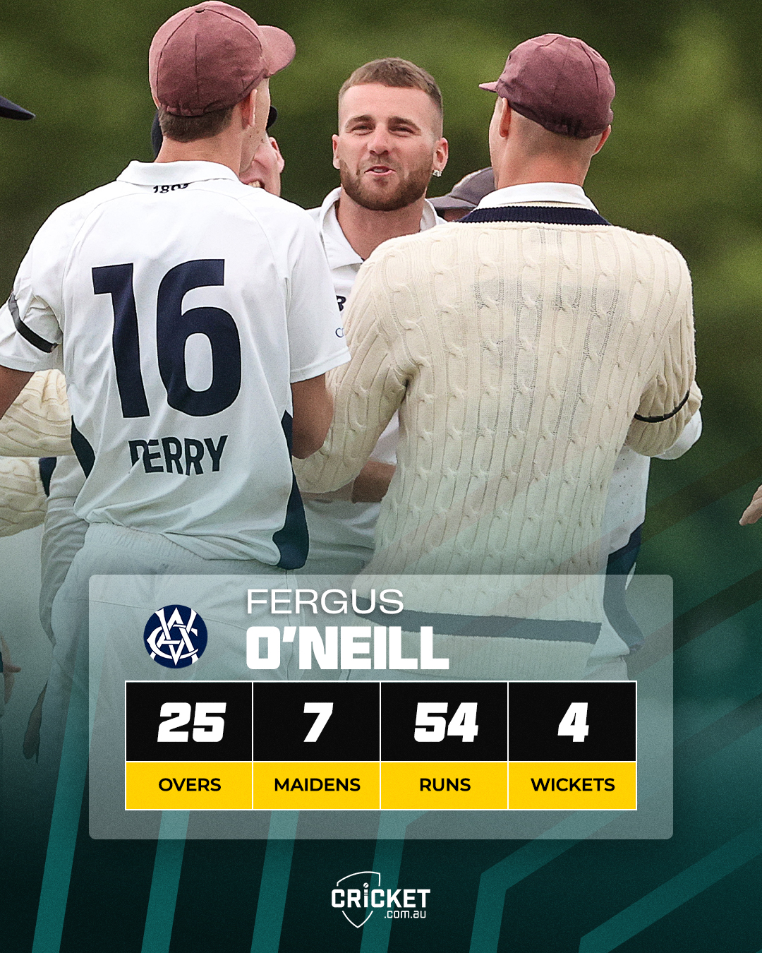 cricket.com.au - Fergus O'Neill enhanced his claim for... | Facebook