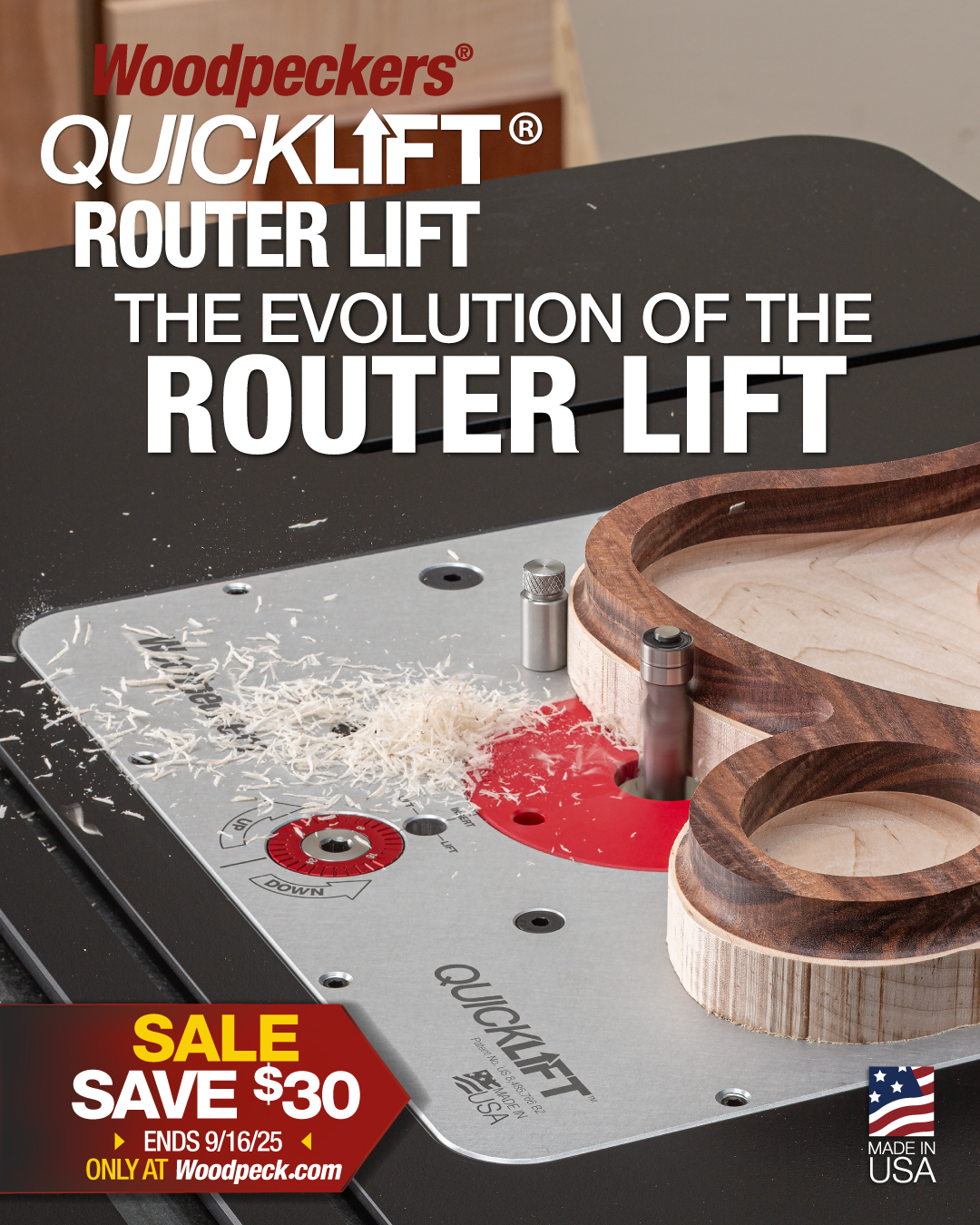 Woodpeckers - Raise your routing game. ⚡️🪚 Woodpeckers Quicklift Router ...