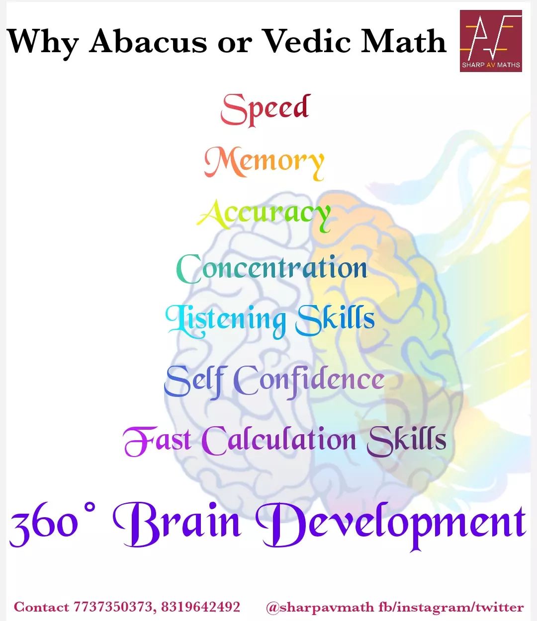 Sharp AV Math - Why Abacus or Vedic math? #SharpAVMath... | Facebook