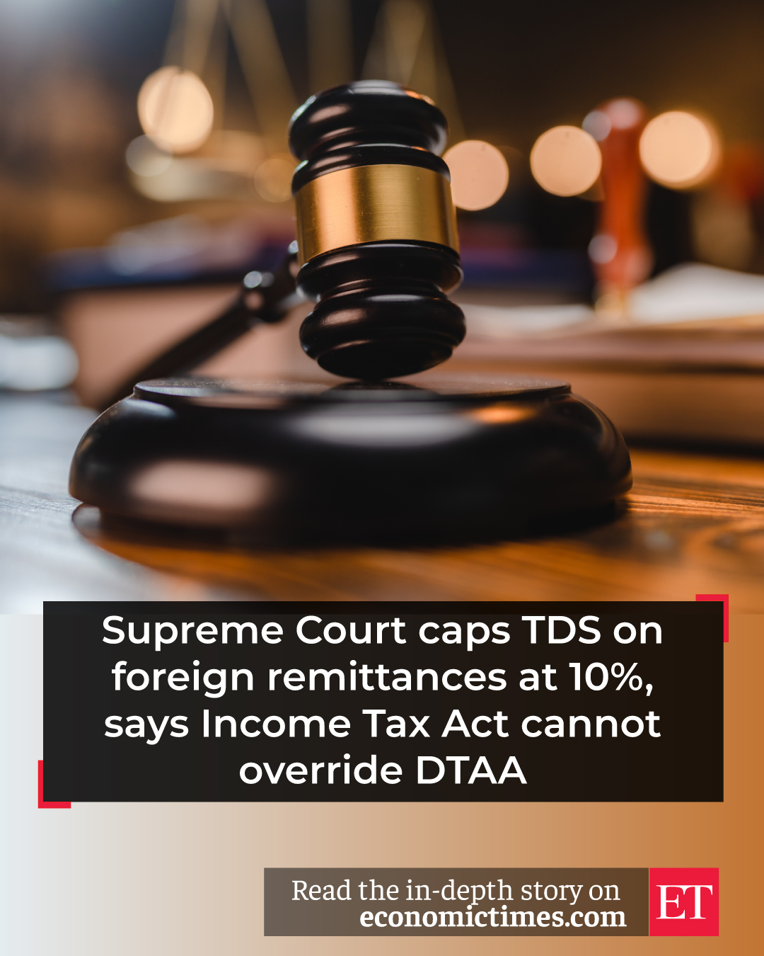 💰🌏 Supreme Court steps in ⚖️ A 10%... - The Economic Times | Facebook
