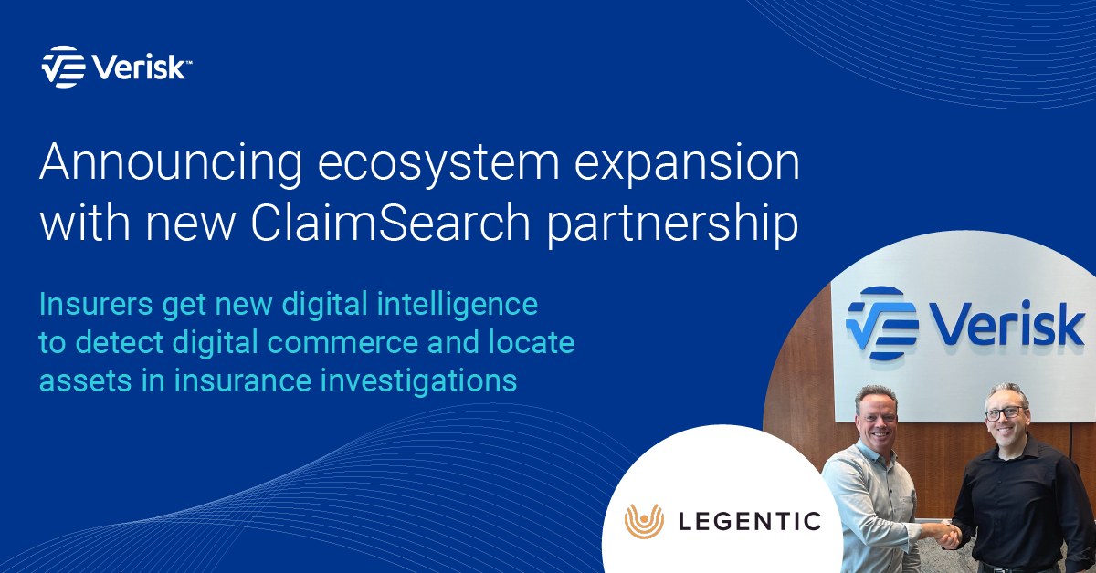 Verisk - We’re proud to announce our partnership with Legentic ...