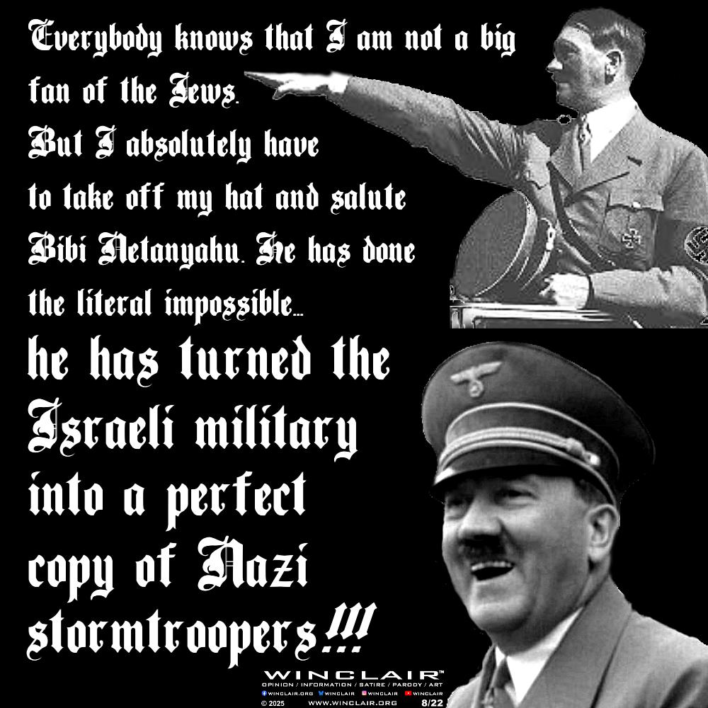 WINCLAIR - 'Bibi really warms the heart of an old fascist... | Facebook