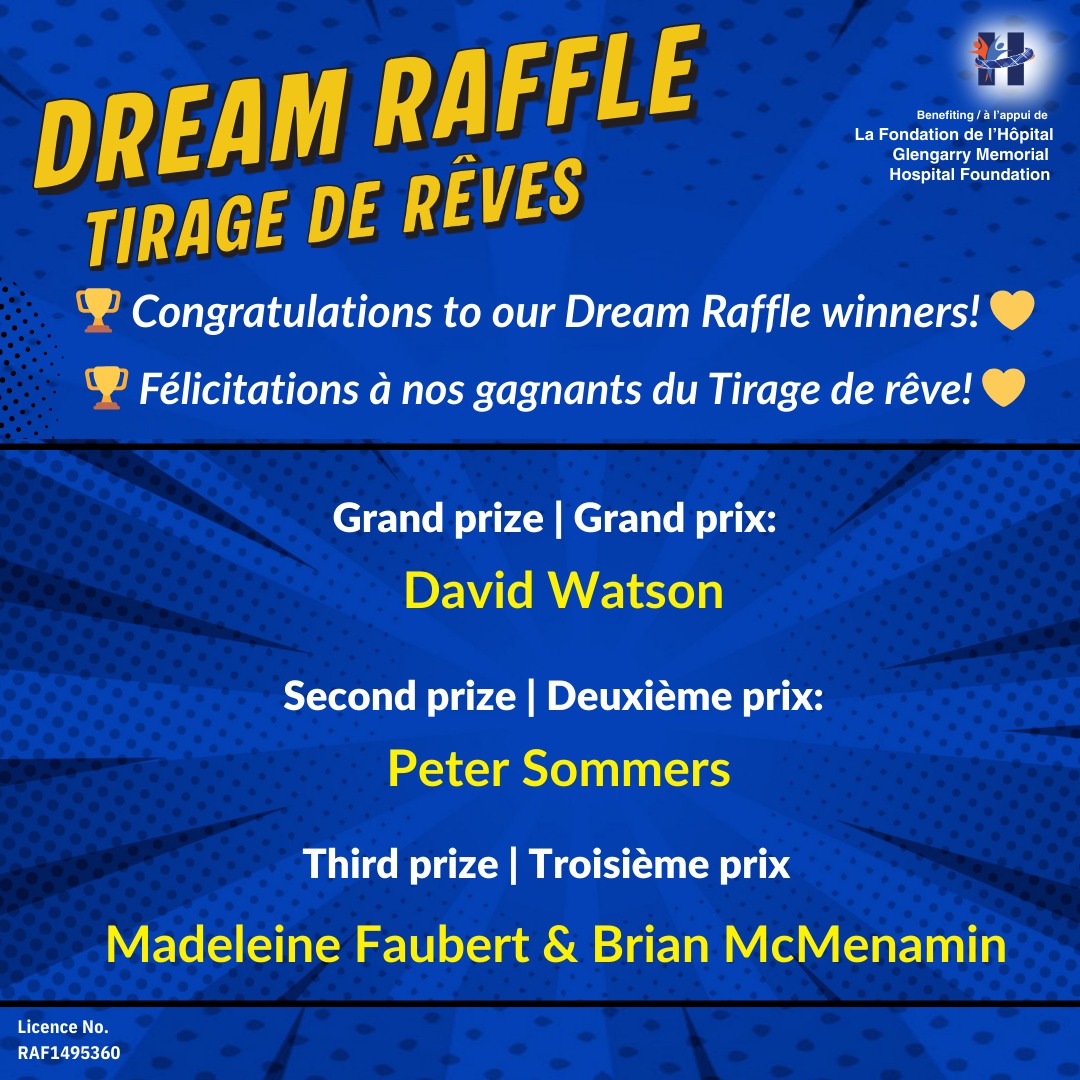 Fondation - 🏆 Congratulations to our Dream Raffle winners! 💛 💰 $15,000 ...