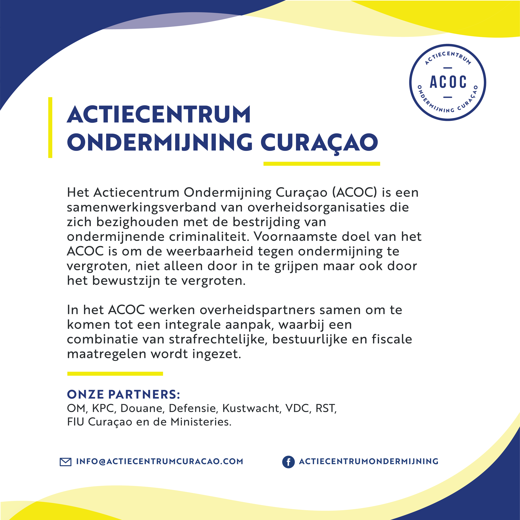 Wat is ACOC?... - Actiecentrum Ondermijning Curacao - ACOC | Facebook