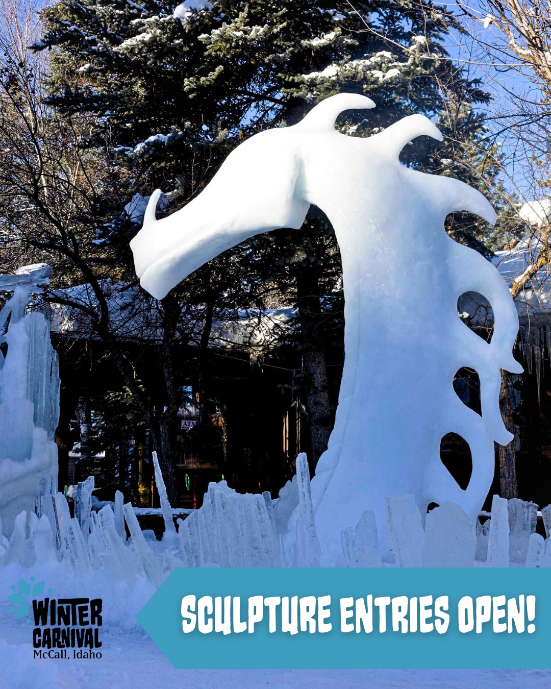 2026 McCall Winter Carnival snow sculpture applications open
