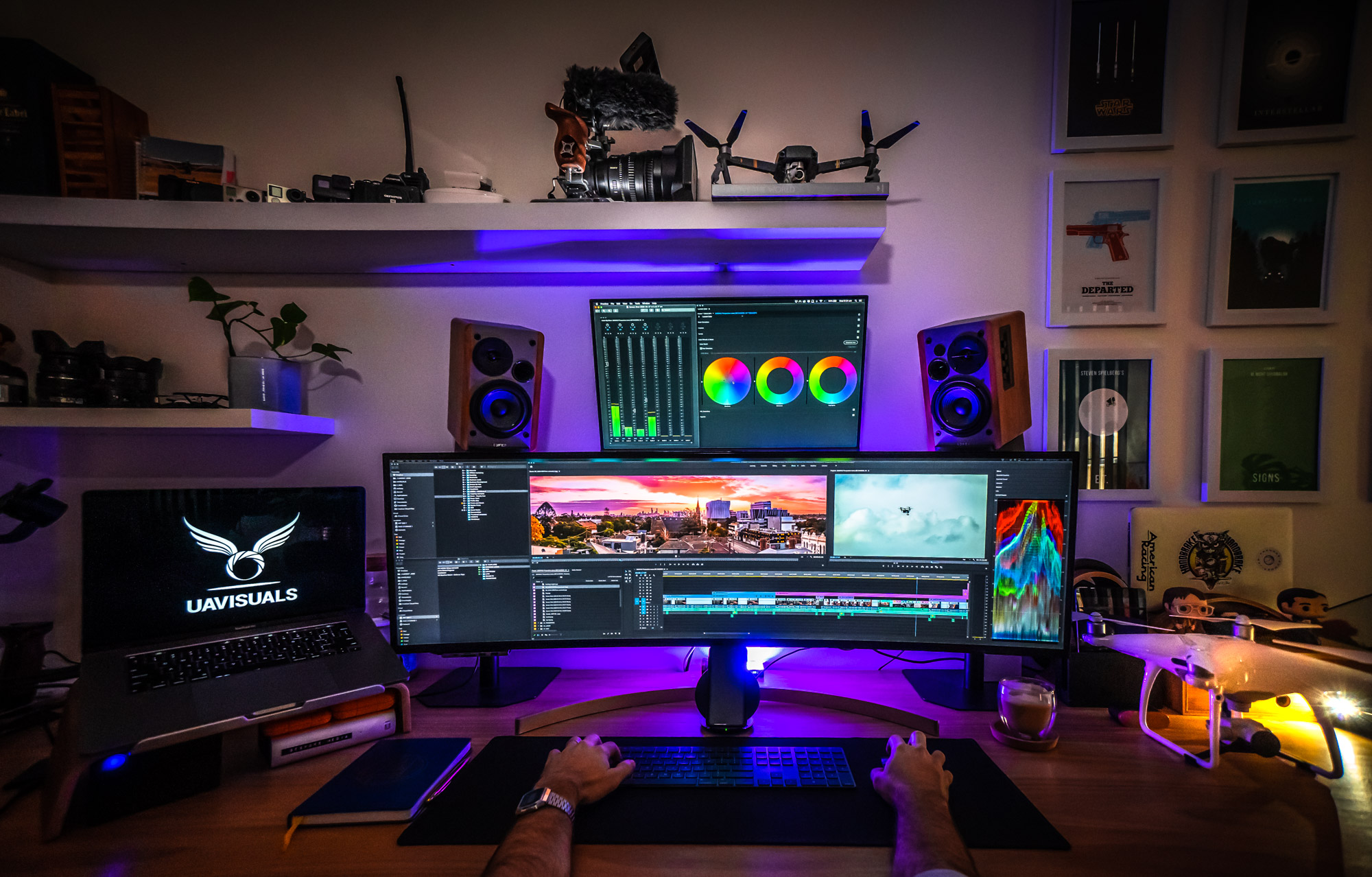 UAVisuals - Our Creative Director's setup at home... I...