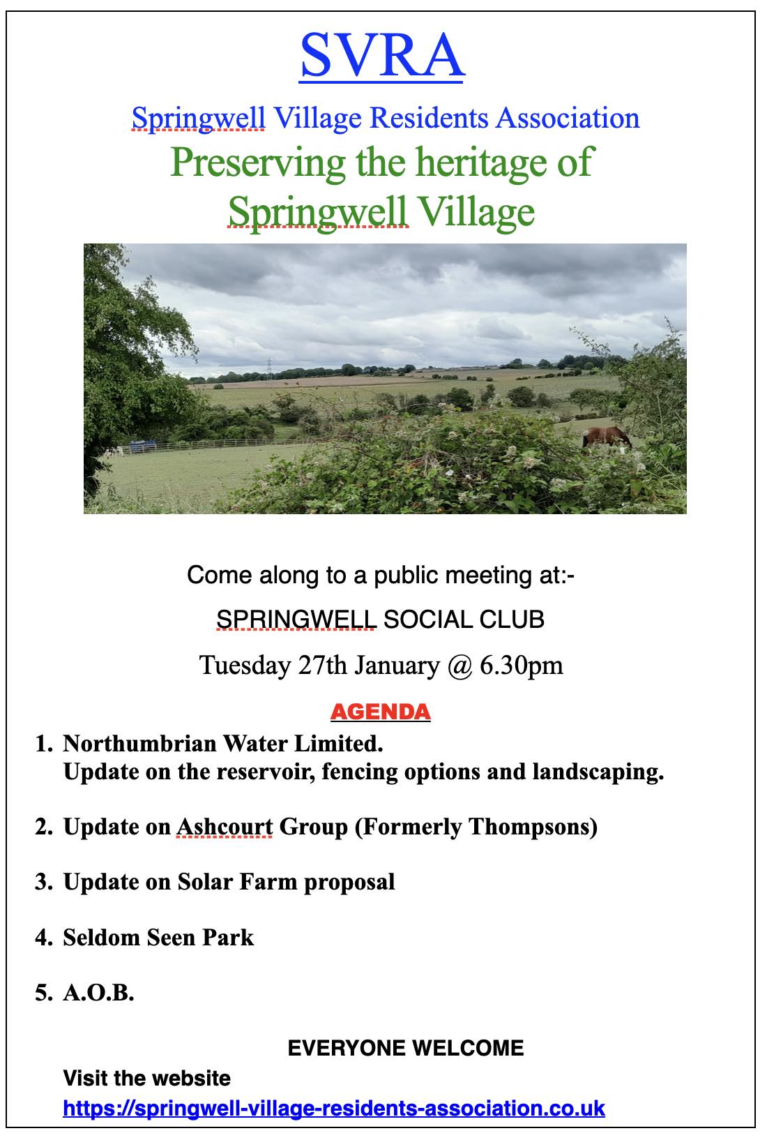 Springwell Village Residents Association